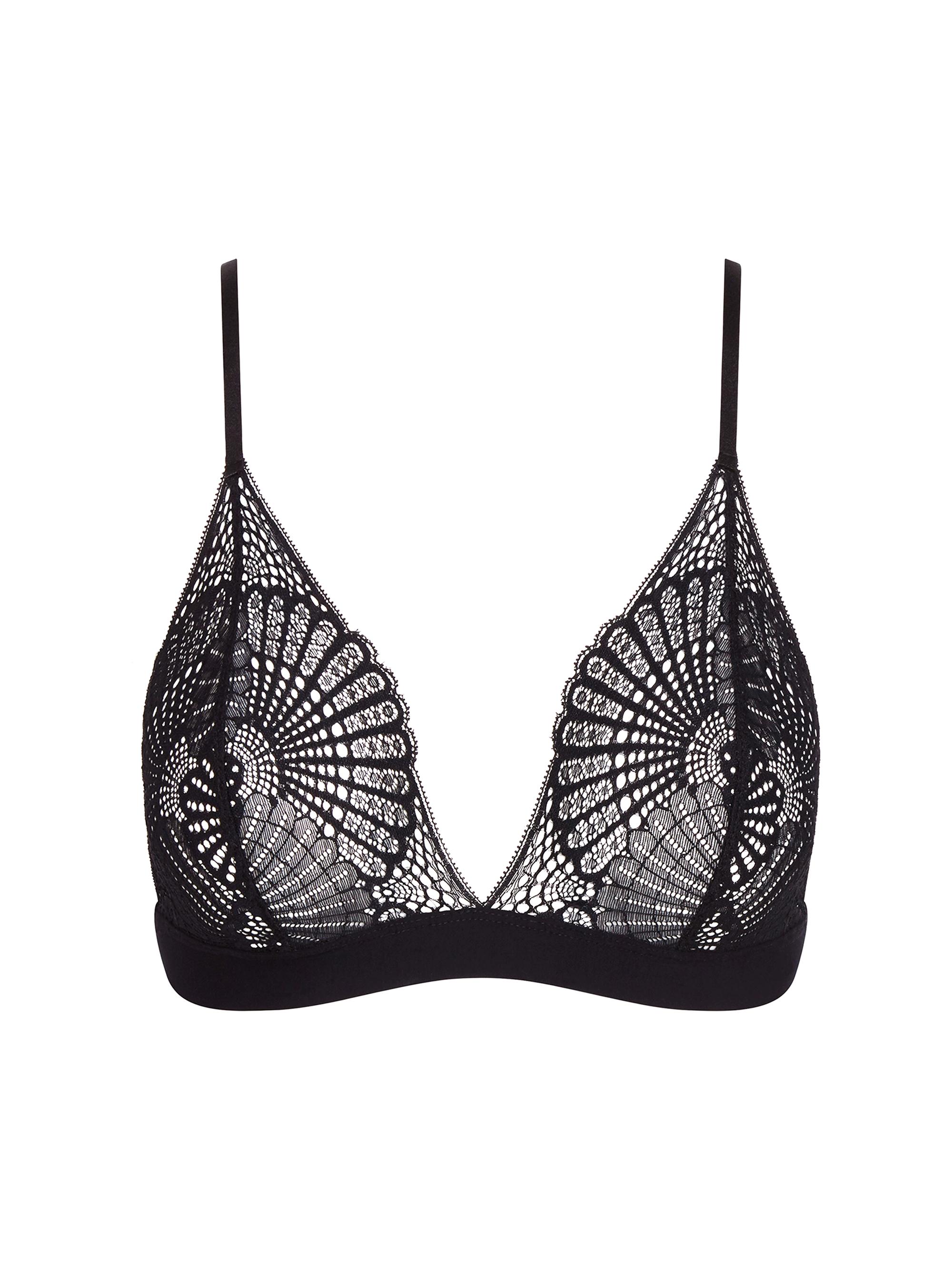 Commando Women's Butter + Lace Bralette - Black