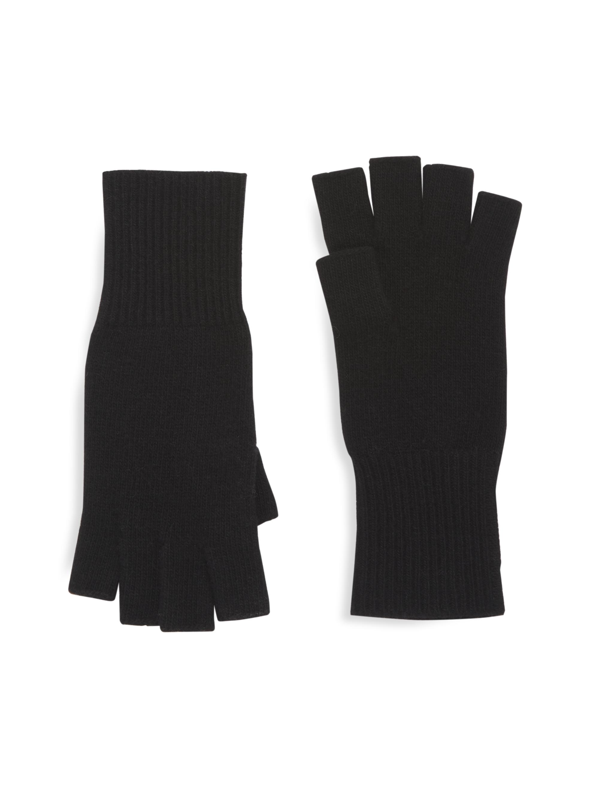Saks Fifth Avenue Women's COLLECTION Cashmere Fingerless Gloves - Black