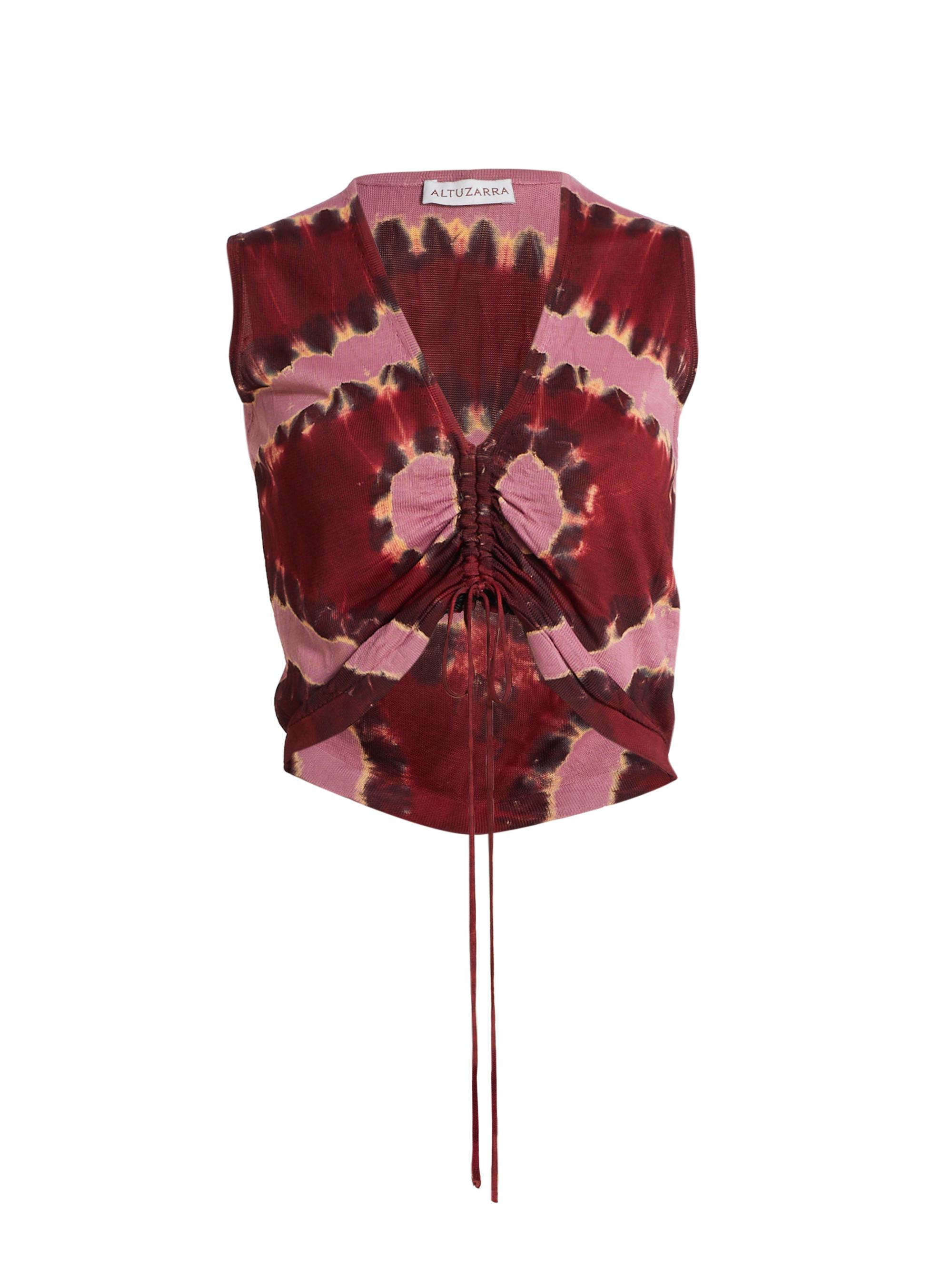 Altuzarra Women's Jofur Shibori Top - Burnt Red Shibori
