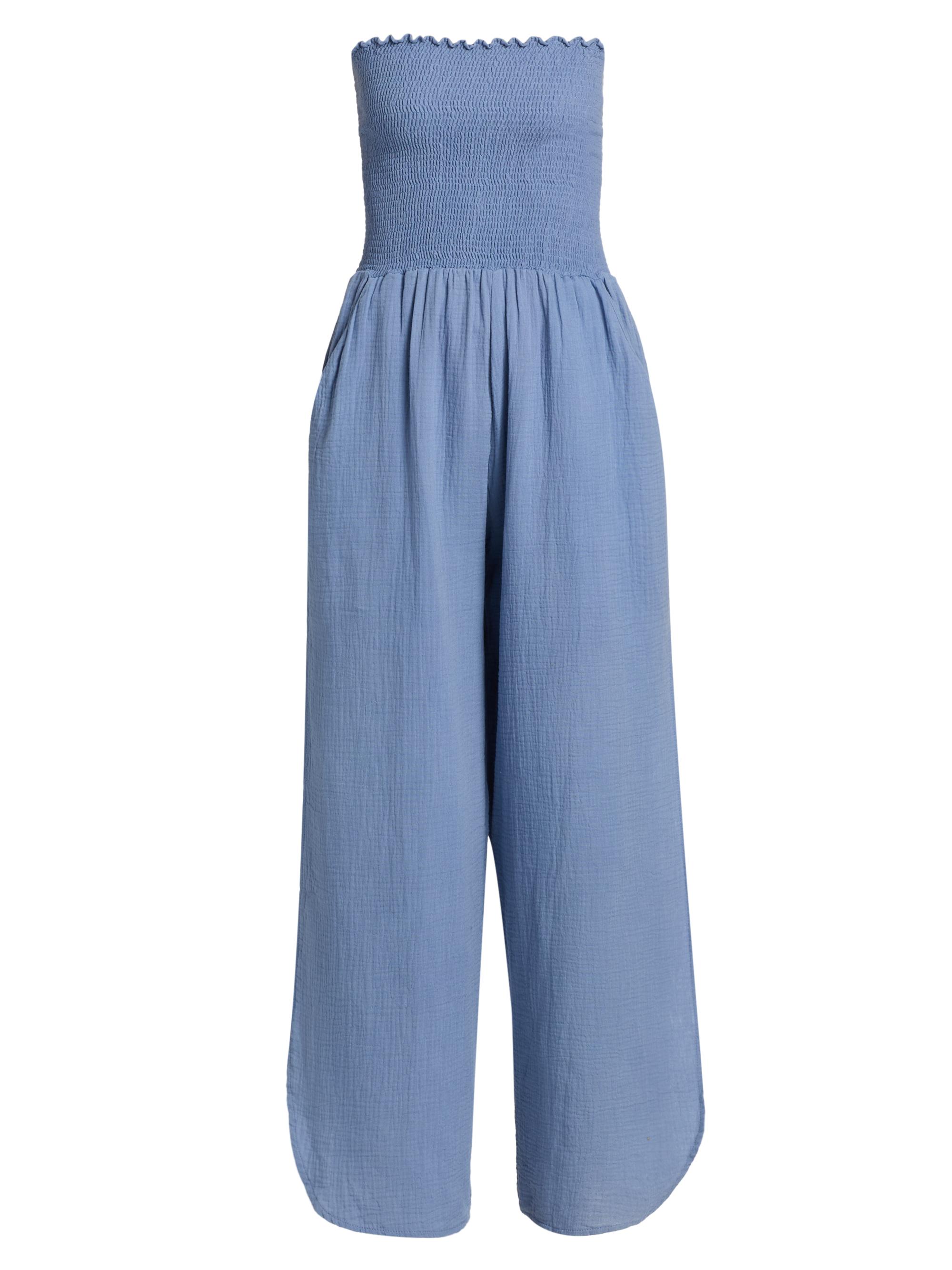 Peixoto Women's Harriet Strapless Jumpsuit - Riverside Blue Iris