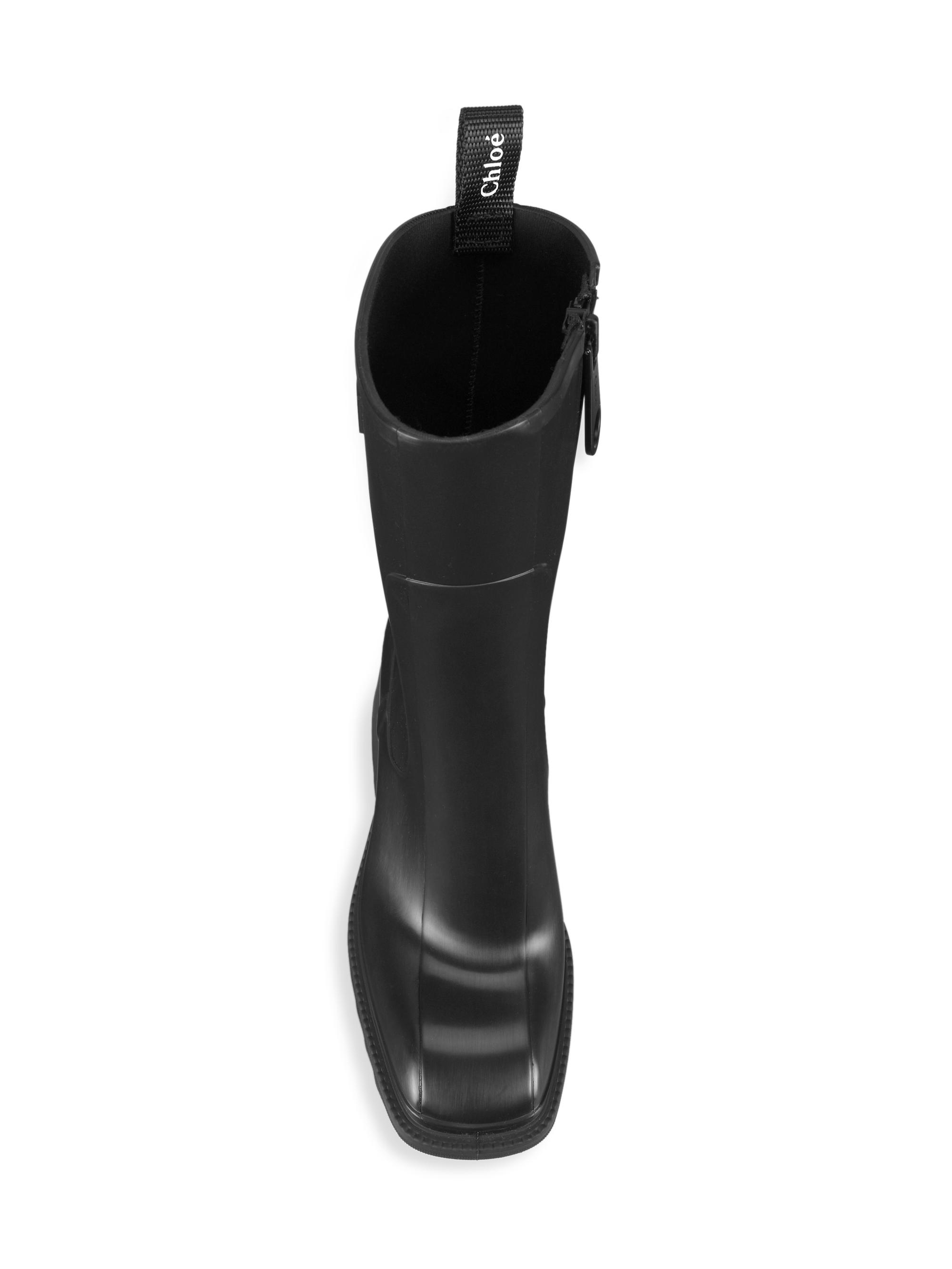 Chloé Betty PVC Short Rain Boots | Saks Fifth Avenue