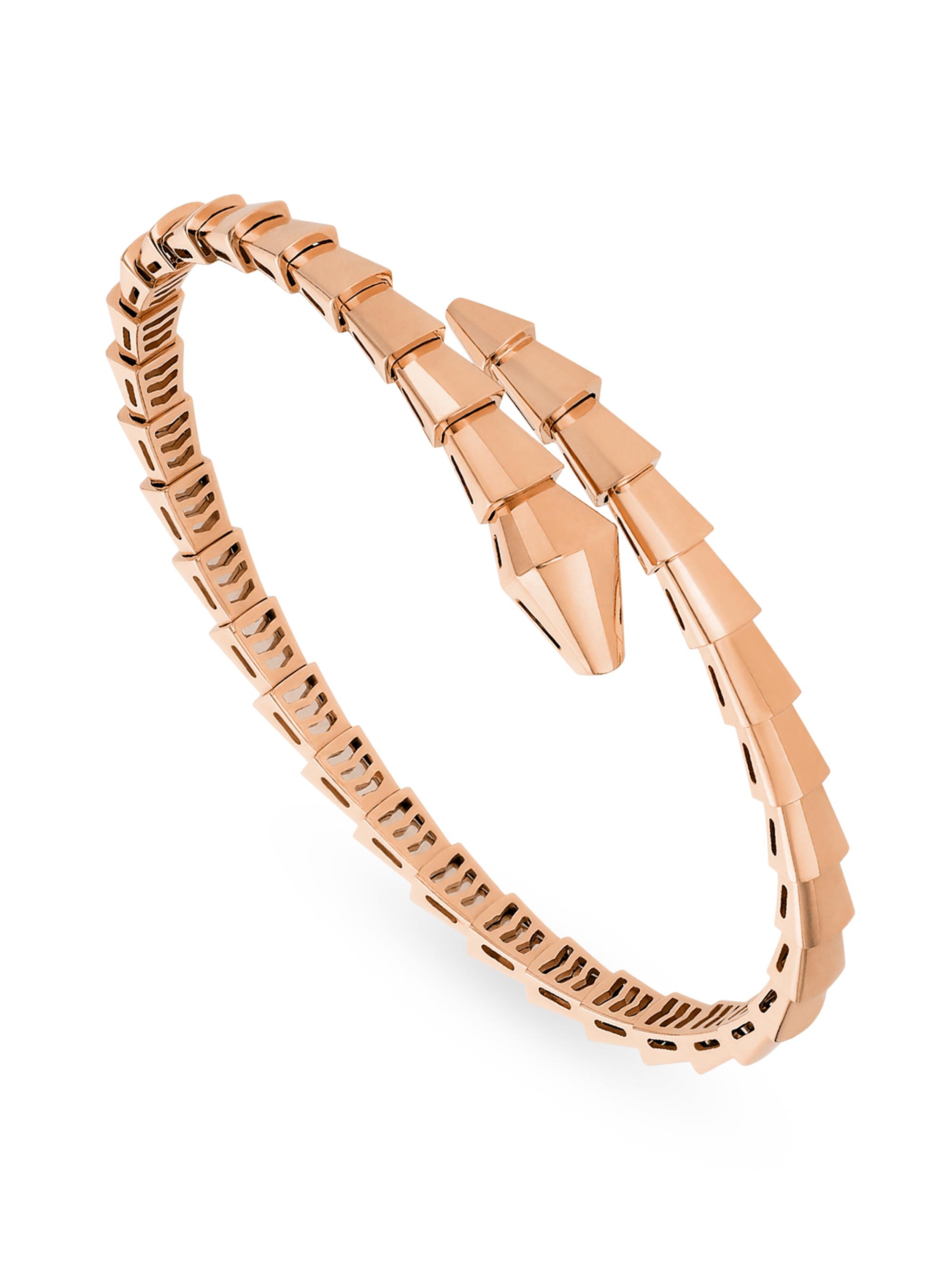 BVLGARI Serpenti Viper 18K Rose Gold Wrap Bracelet | Saks Fifth Avenue