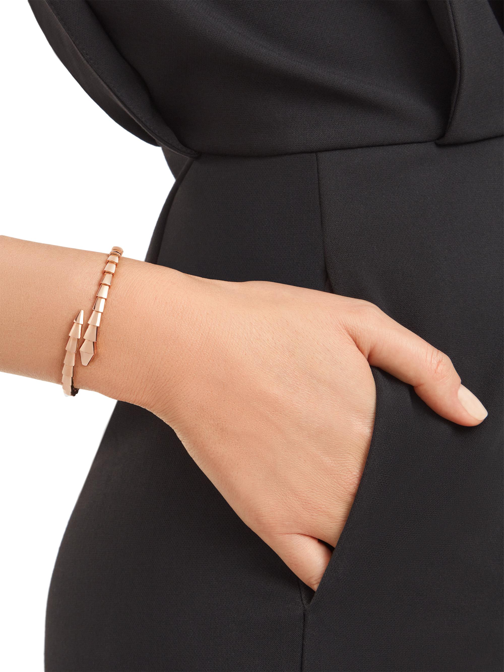 BVLGARI Serpenti Viper 18K Rose Gold Wrap Bracelet Saks Fifth Avenue