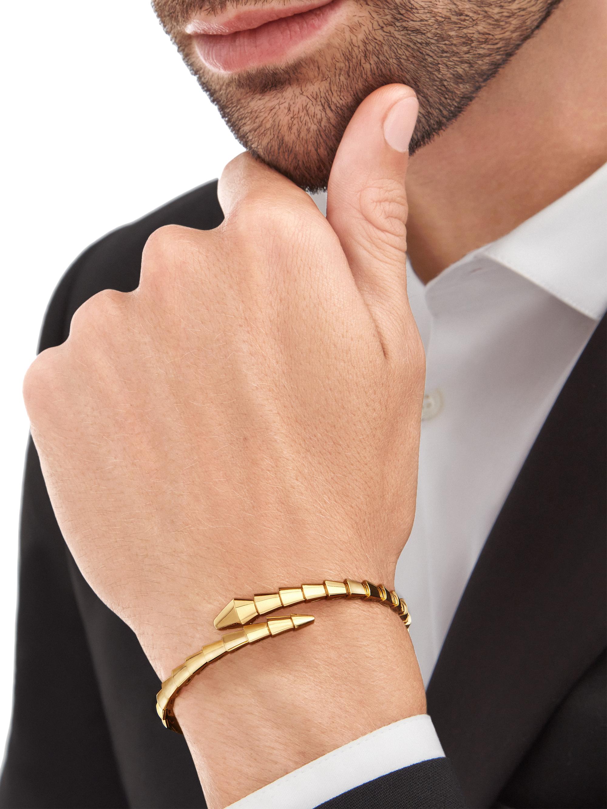 BVLGARI Serpenti Viper 18K Yellow Gold Wrap Bracelet | Saks Fifth
