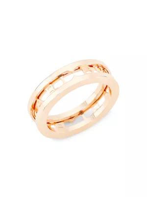 Shop BVLGARI B.zero1 Rock 18K Rose Gold & Black Ceramic 2