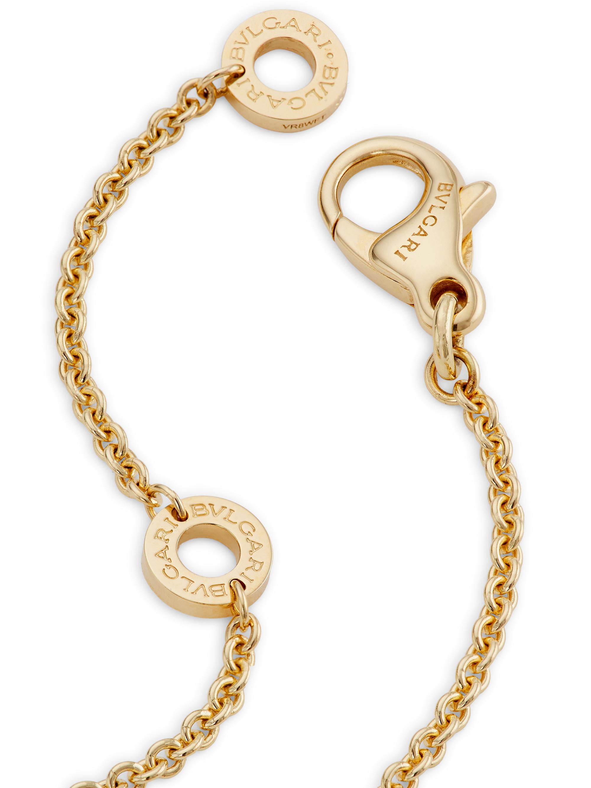 BVLGARI B.Zero1 18K Yellow Gold & Diamond Pendant Necklace | Saks