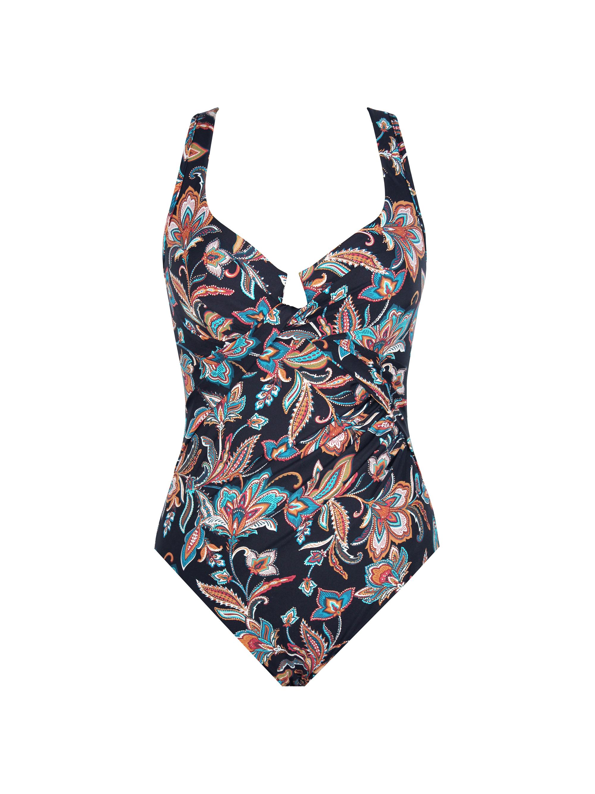 Miraclesuit Swim Women's Scotch Floral Enchant One-Piece Swimsuit - Black Multi