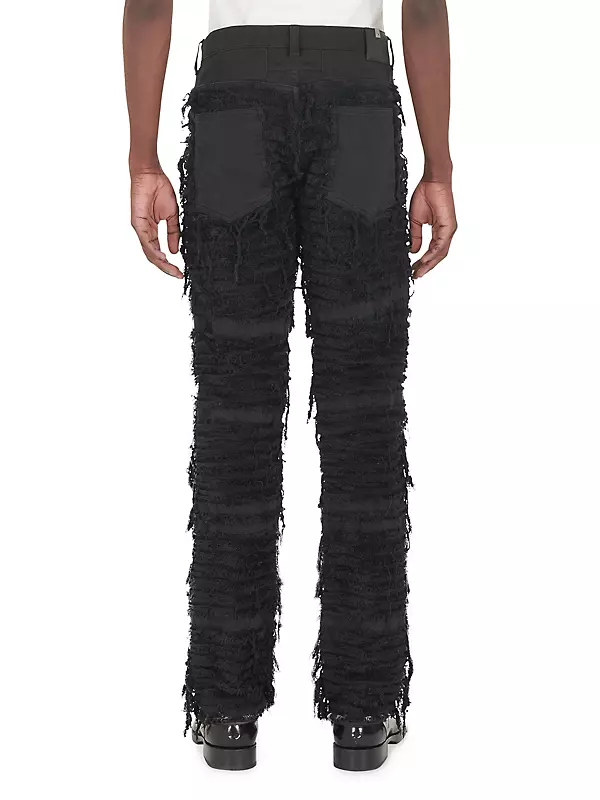Shop 1017 ALYX 9SM Blackmeans Shredded Stretch Jeans | Saks Fifth 
