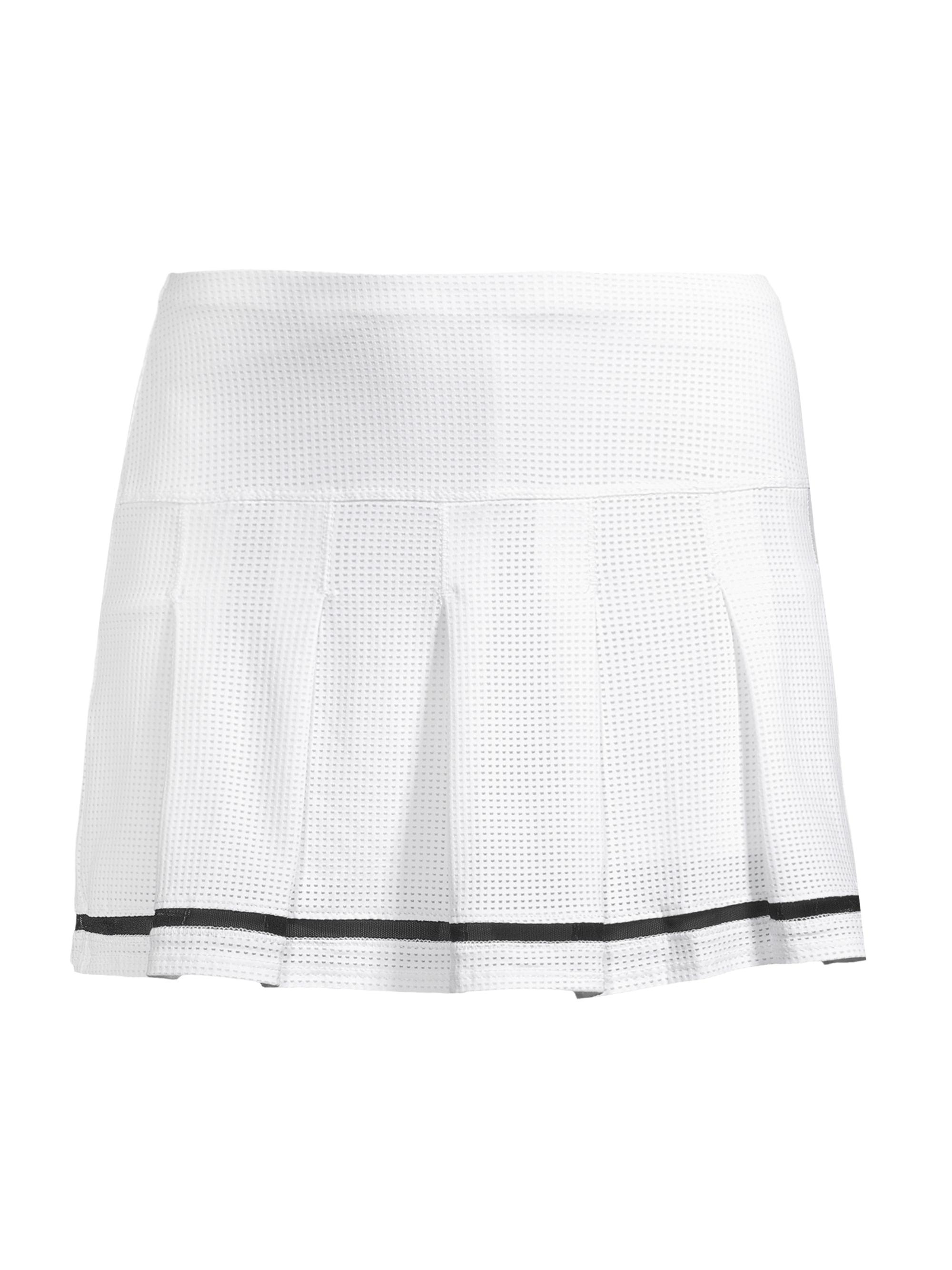 Lucky in Love Women's Pleated Miniskirt - White Black