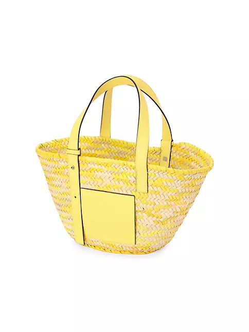 Shop LOEWE Confetti Woven Basket Bag