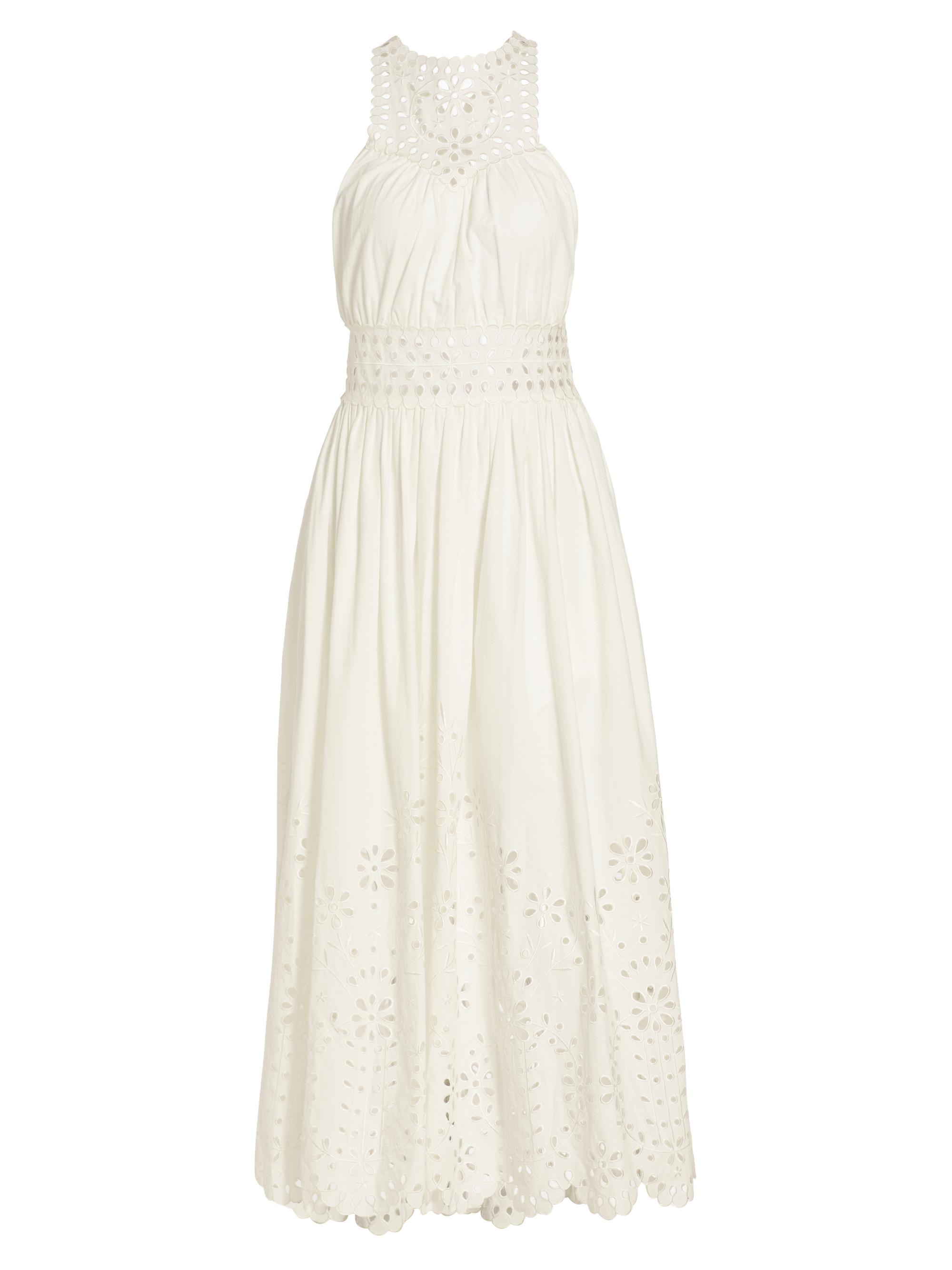 Magali Pascal Women's Bloom Lilia Eyelet Maxi Dress - Off White