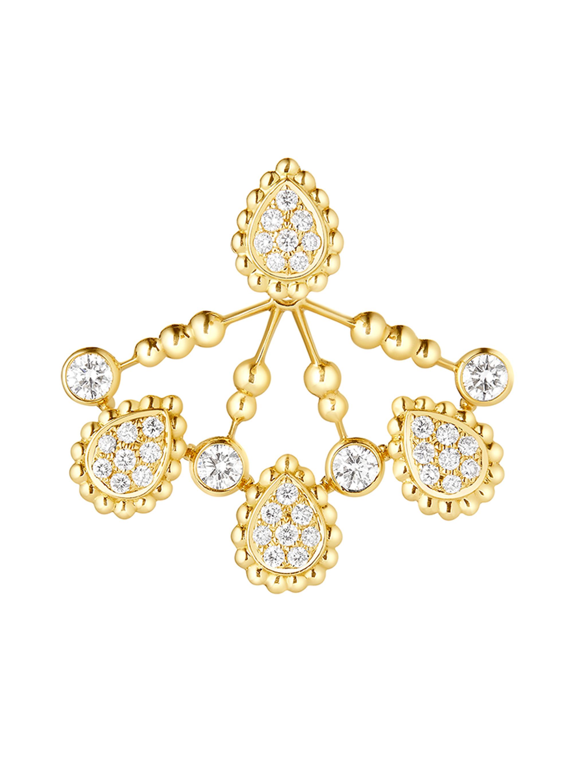 Boucheron Women's Serpent Bohème Solarité 18K Yellow Gold & 0.40 TCW Diamond Single Ear Jacket - Yellow Gold