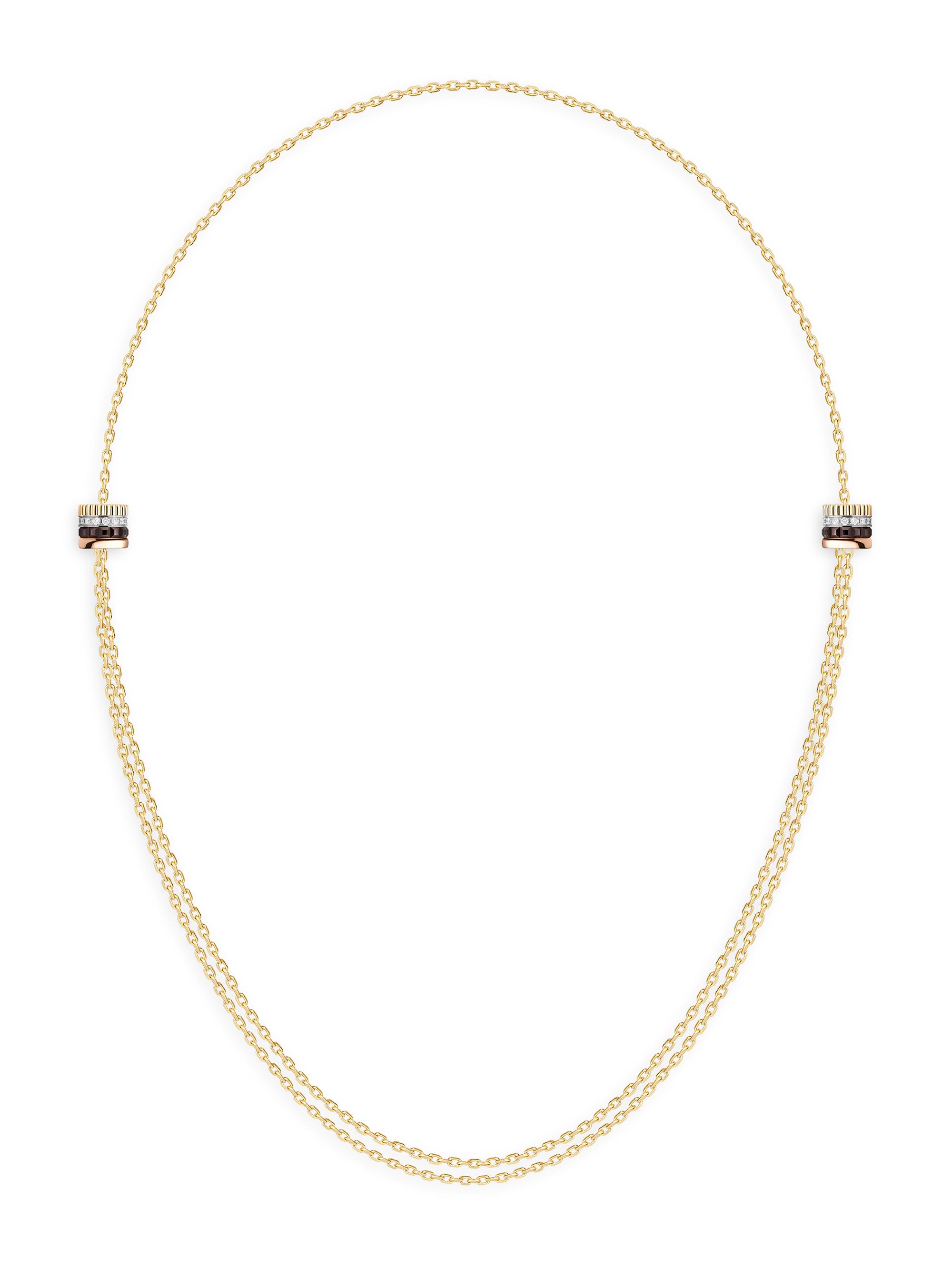 Boucheron Women's Quatre Classique 18K Gold & Diamond Chain Necklace - Yellow Gold