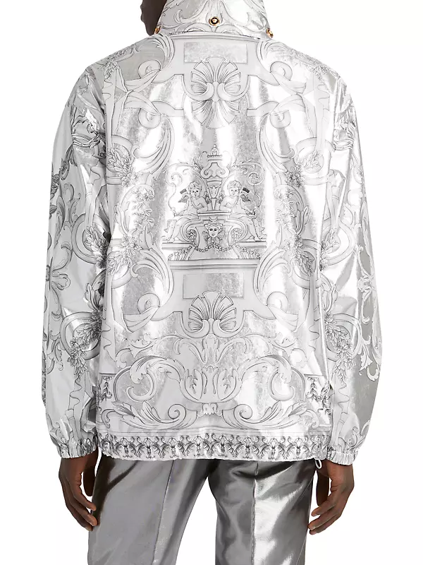 Louis Vuitton Silver Flower Monogram Puffer Jacket