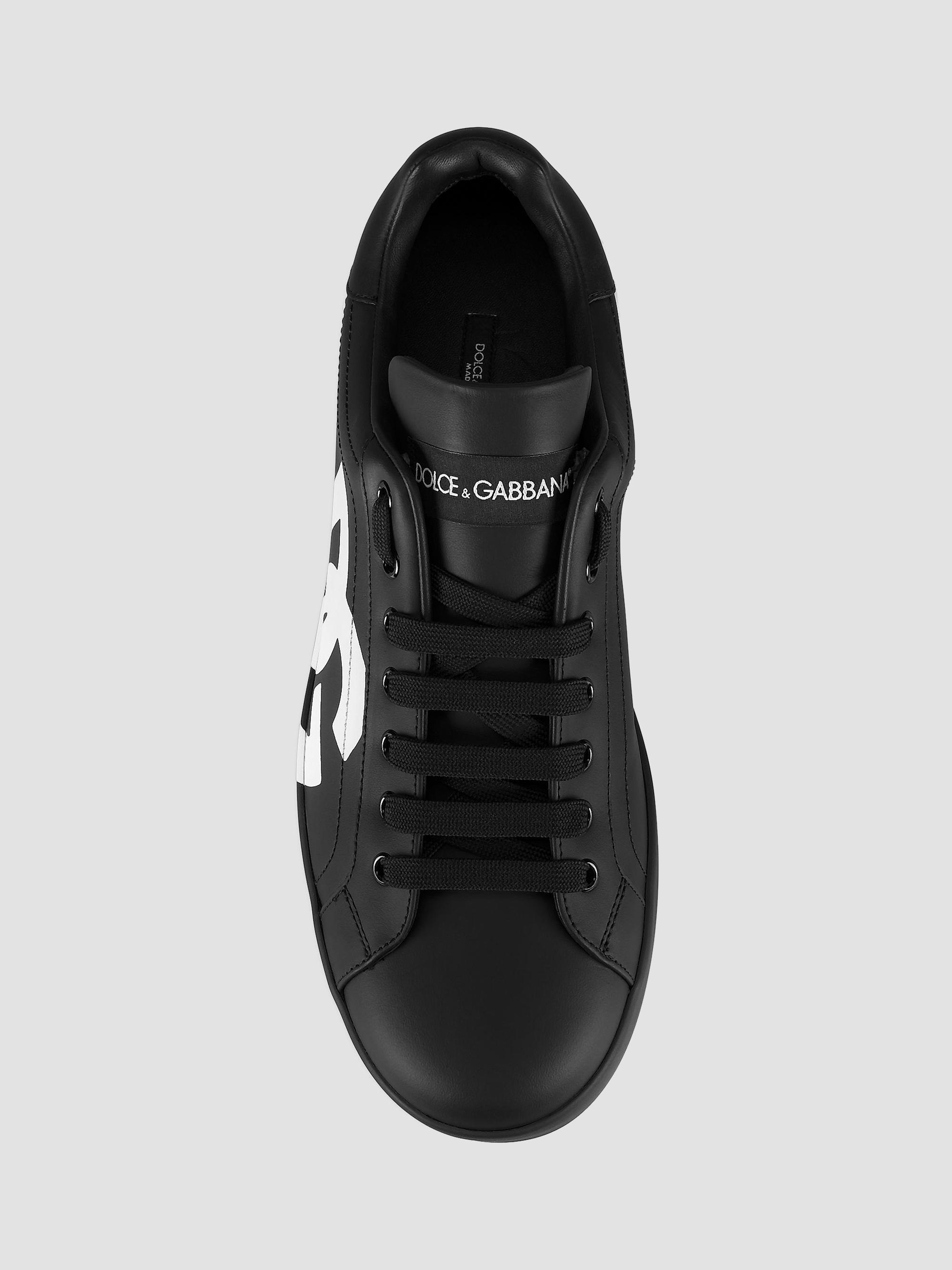 Dolce&Gabbana Portofino Logo Sneakers | Saks Fifth Avenue