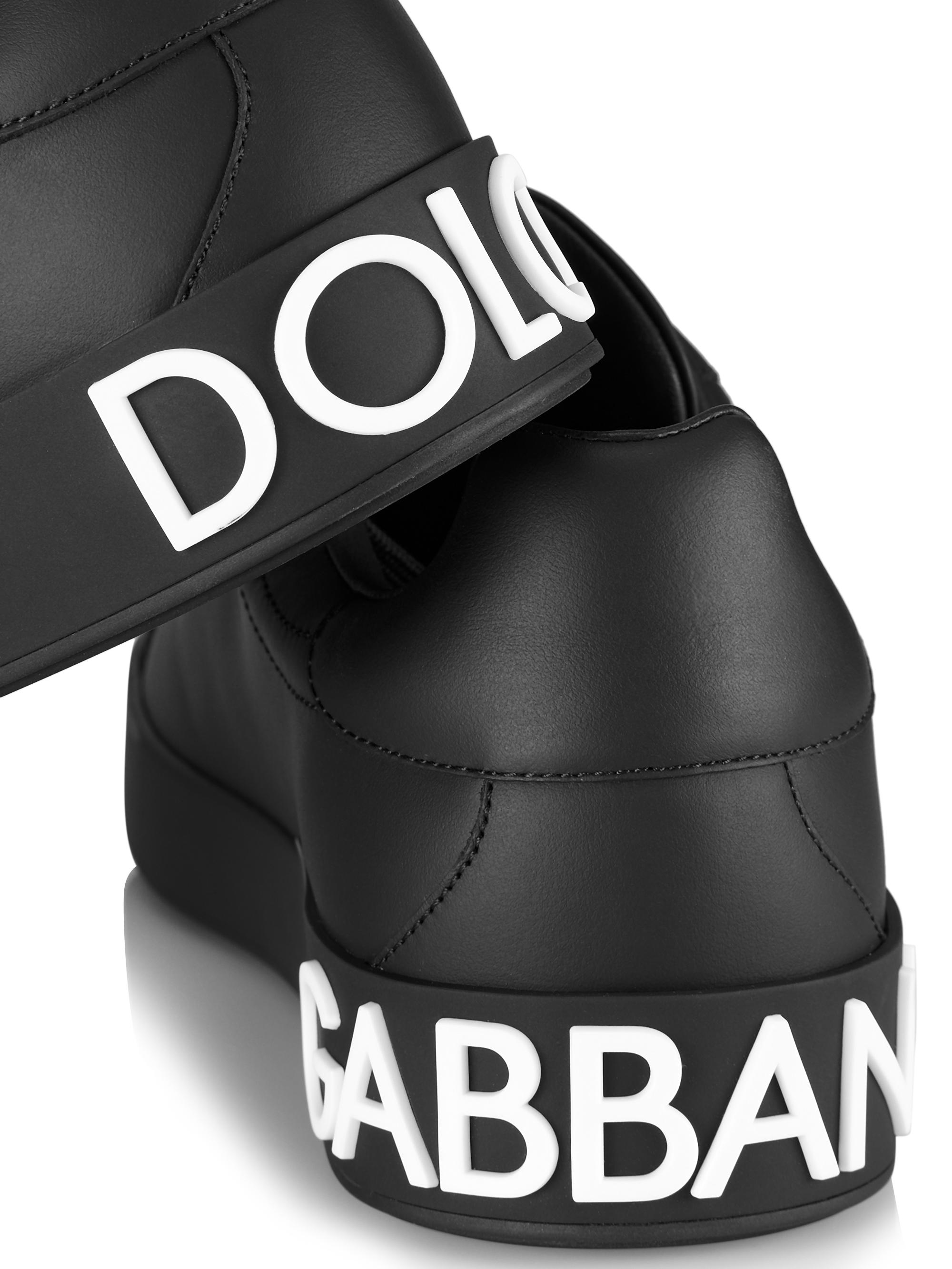 Dolce&Gabbana Portofino Logo Sneakers | Saks Fifth Avenue