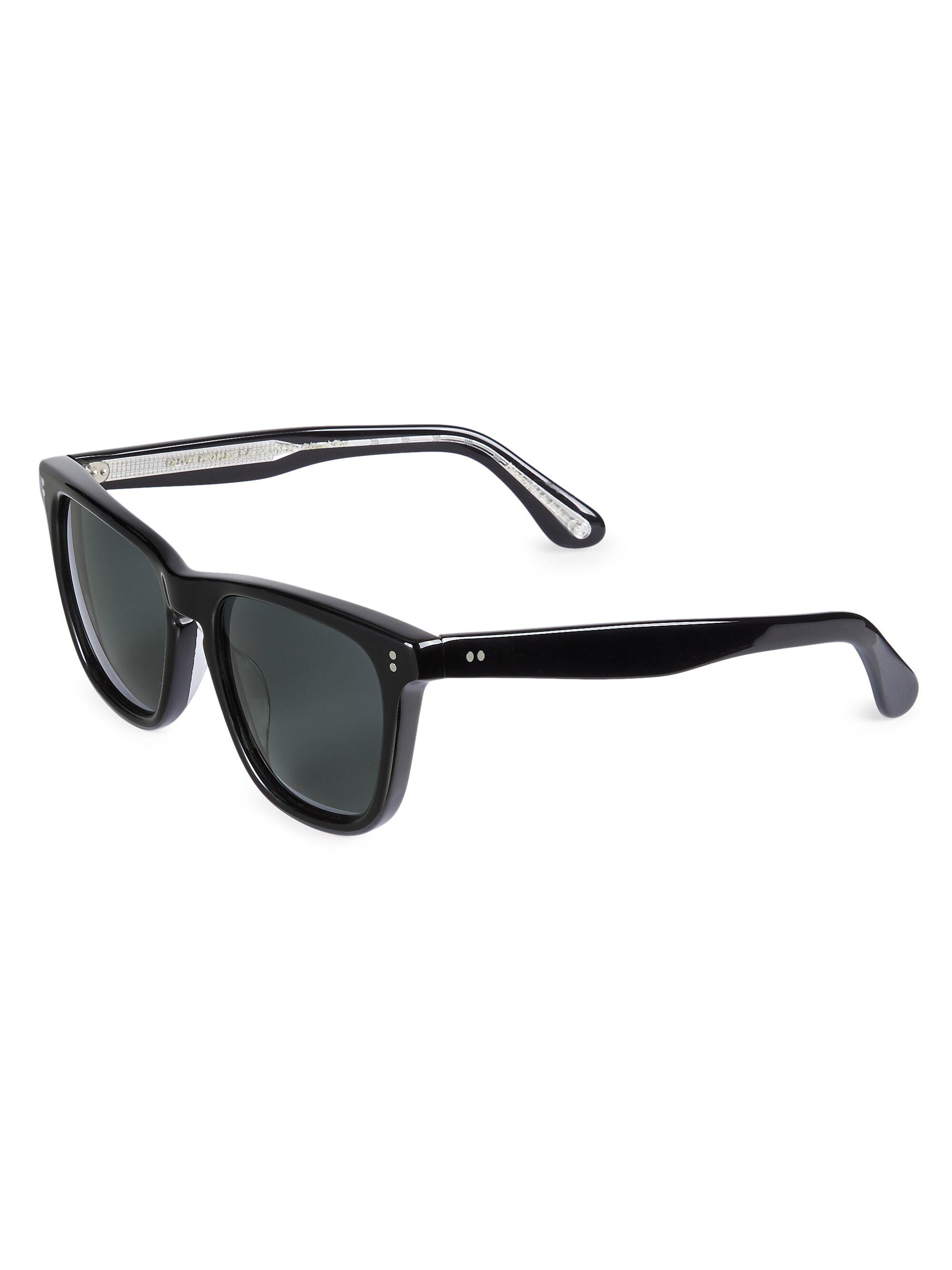 Oliver Peoples Men's Lynes 55MM Pillow Sunglasses - Black