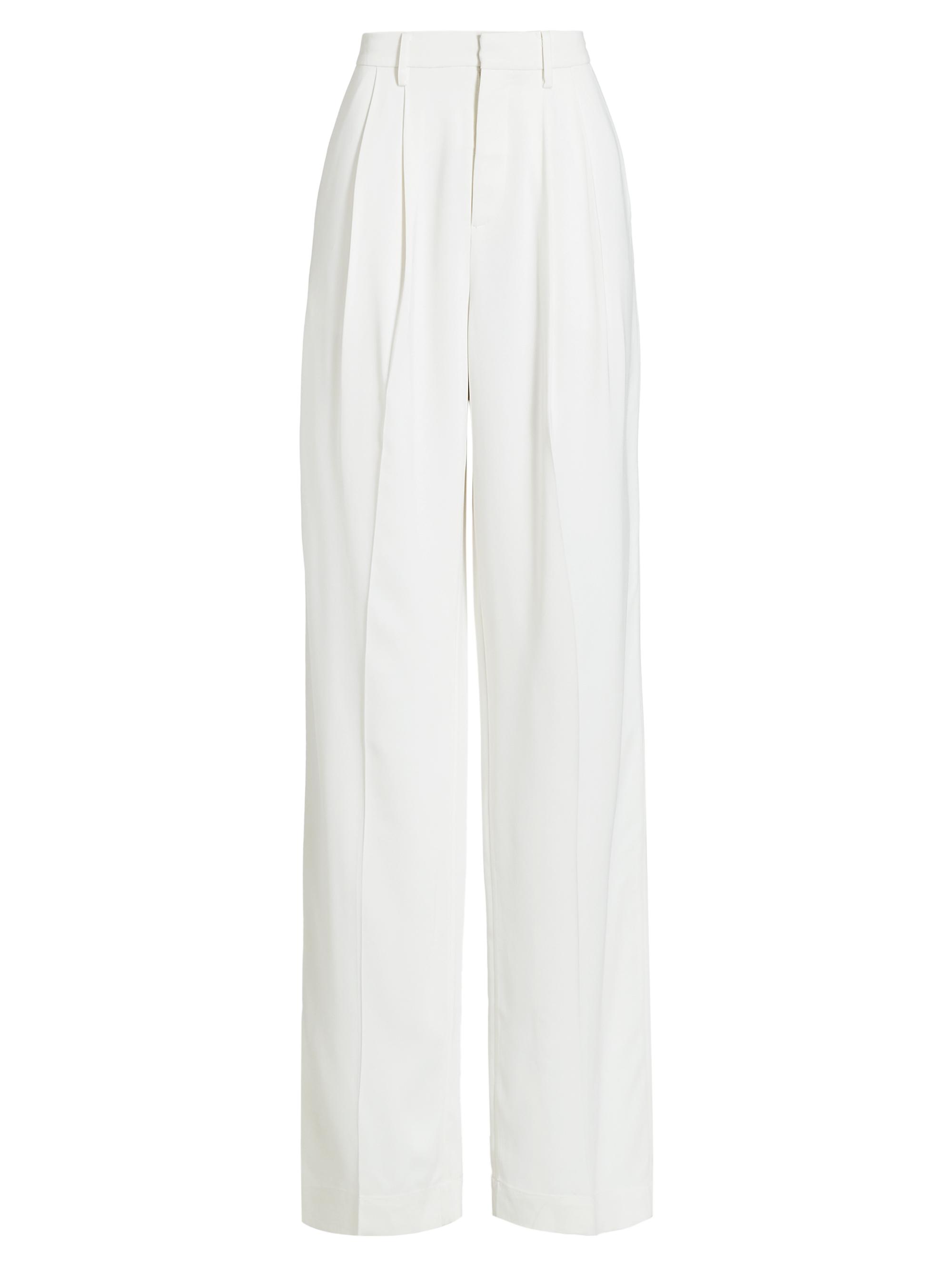Proenza Schouler Crinkle Cotton-Blend Wide-Leg Pants | Saks Fifth
