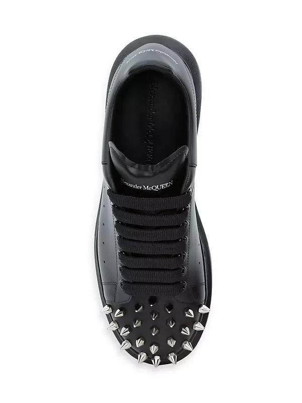 Philipp Plein Spike-Studded Leather High-Top Sneakers in Black for Men