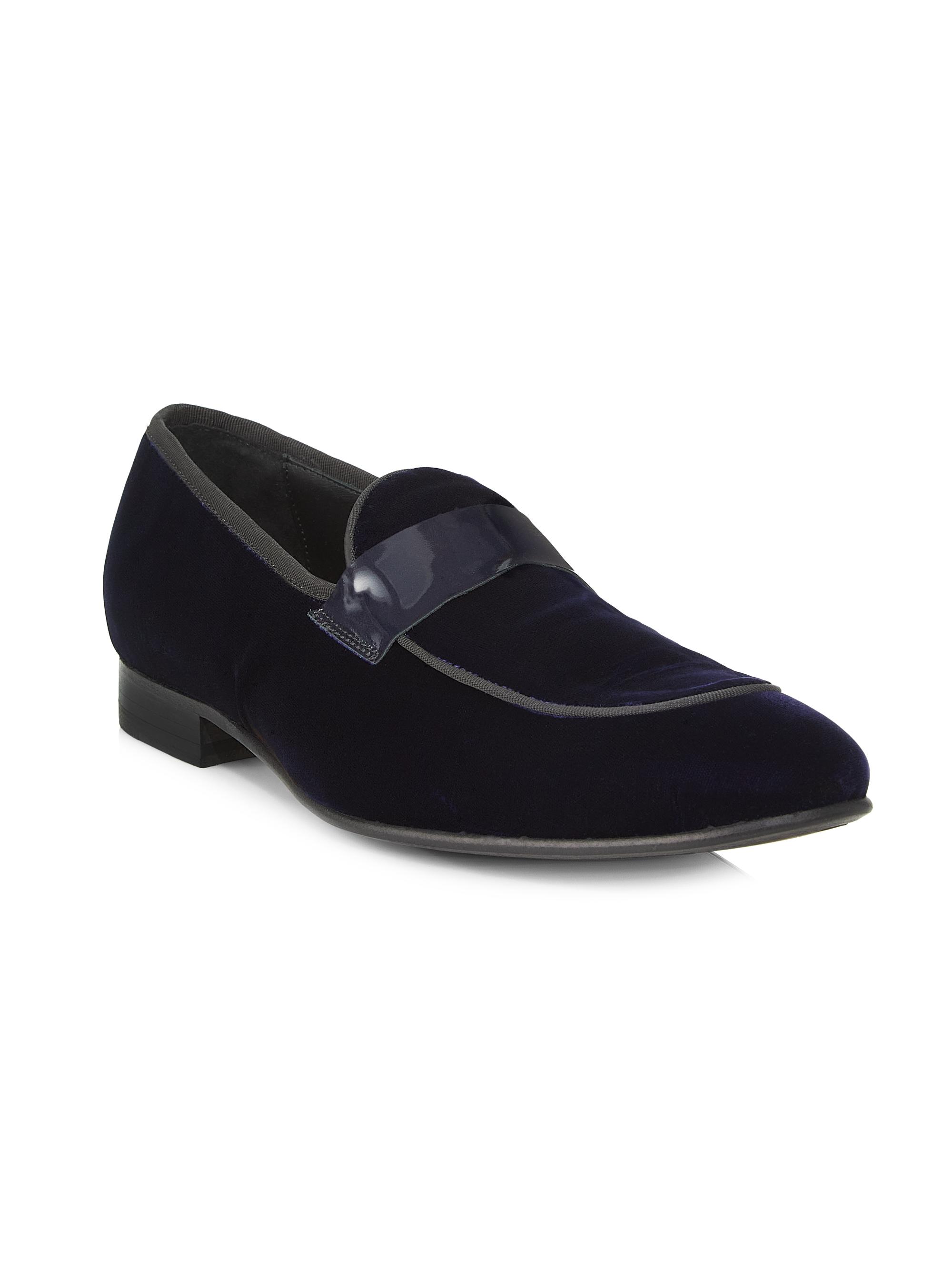 Saks Fifth Avenue COLLECTION Patent Velvet Loafers | Saks  display picture 2