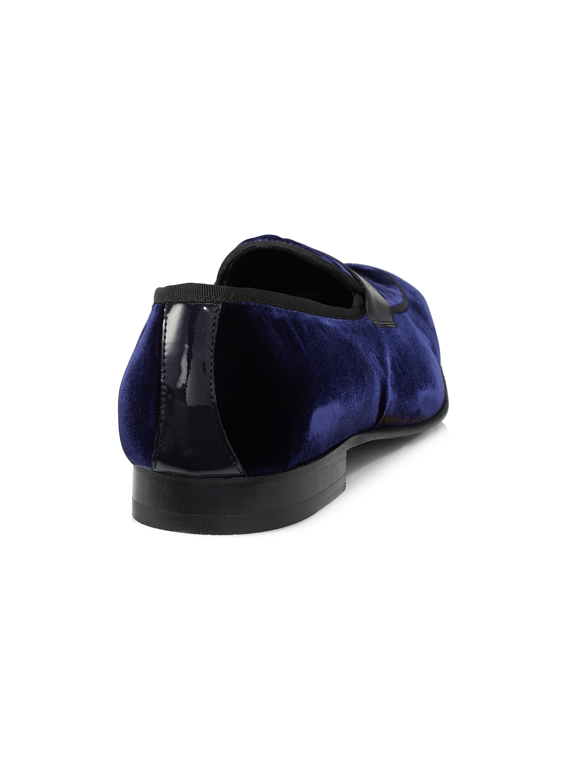 Saks Fifth Avenue COLLECTION Patent Velvet Loafers | Saks Fifth Avenue