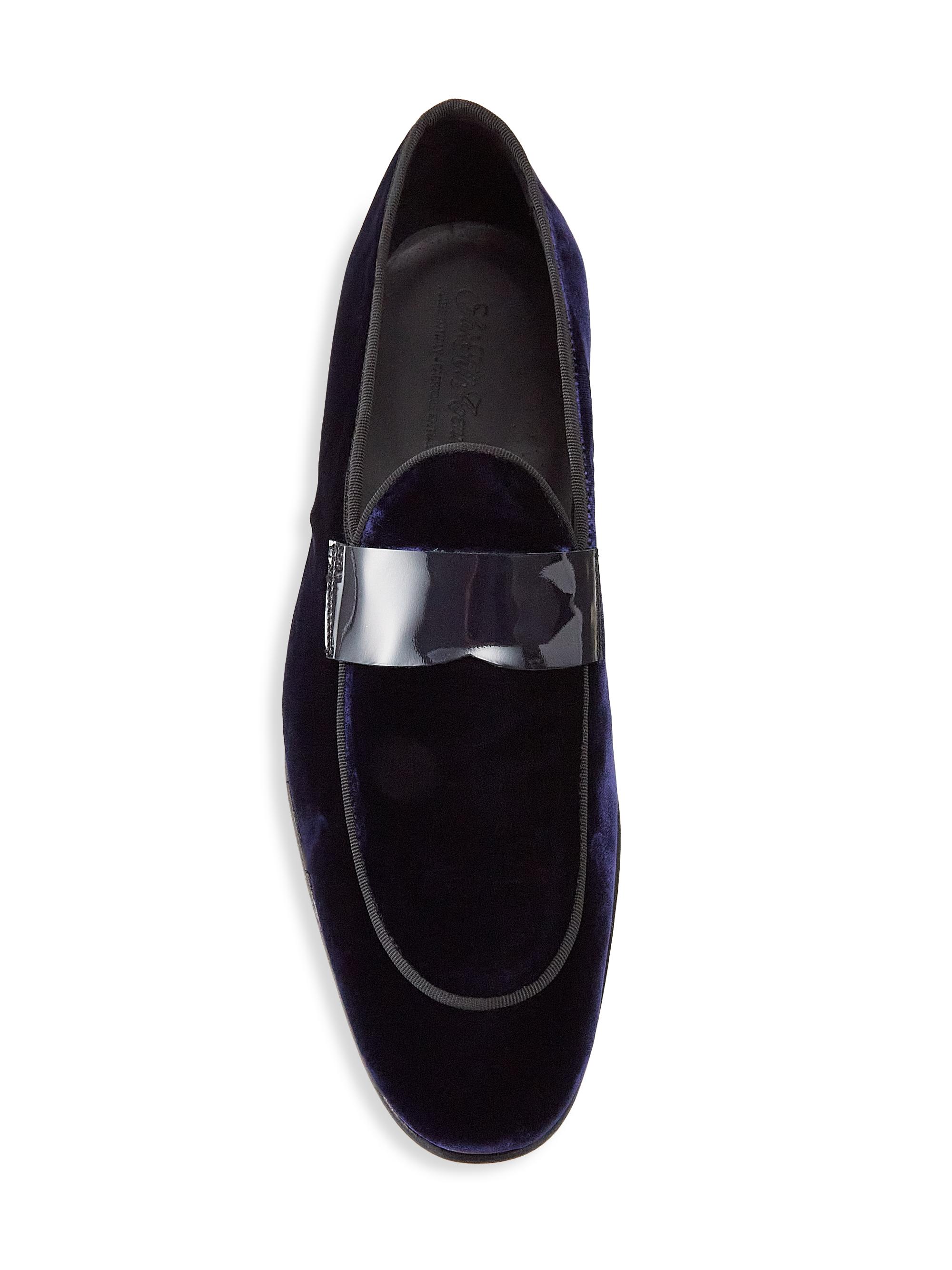 Saks Fifth Avenue COLLECTION Patent Velvet Loafers | Saks  display picture 1
