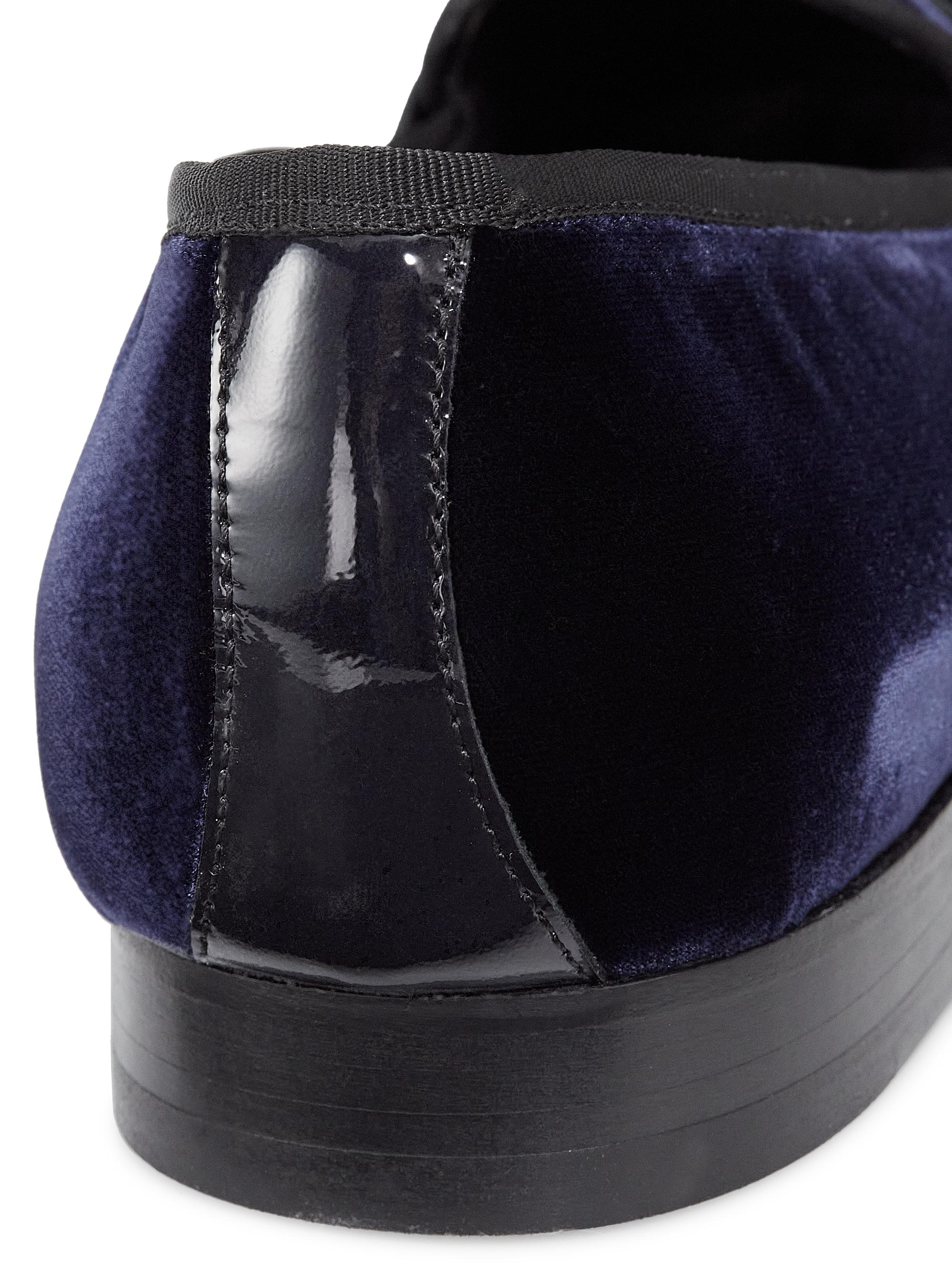 Saks Fifth Avenue COLLECTION Patent Velvet Loafers | Saks Fifth Avenue