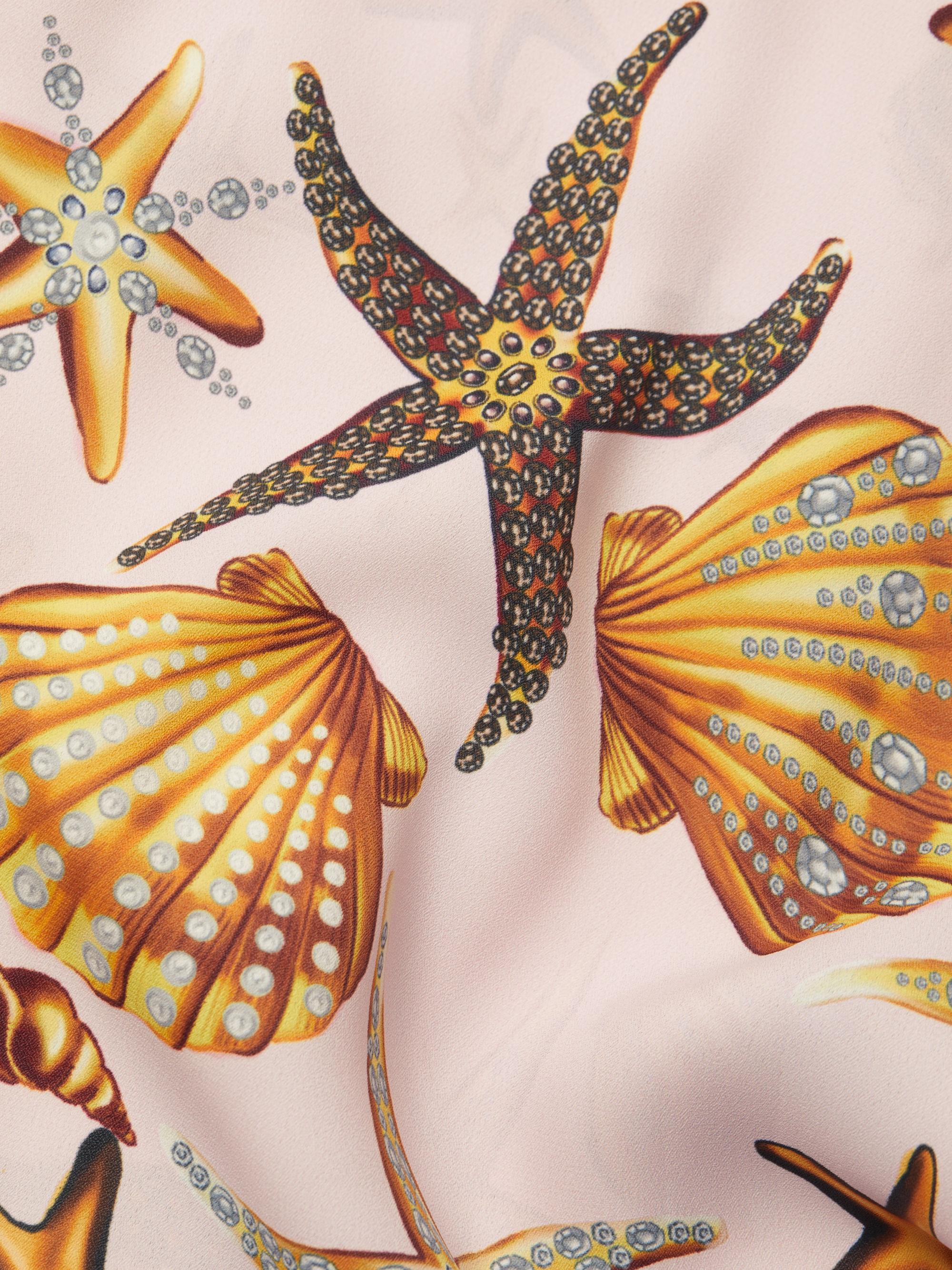 L'AGENCE Sachi Shell-Print Maxi Dress | Saks Fifth Avenue