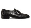 Metallic Eel Skin Loafers