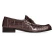 Metallic Eel Skin Loafers