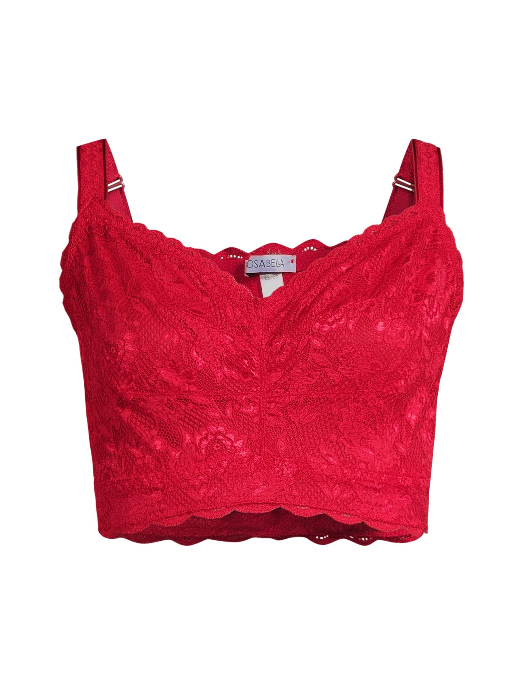 Cosabella Women's Never Say Never Sweetie Super Curvy Bralette - Mystic Red