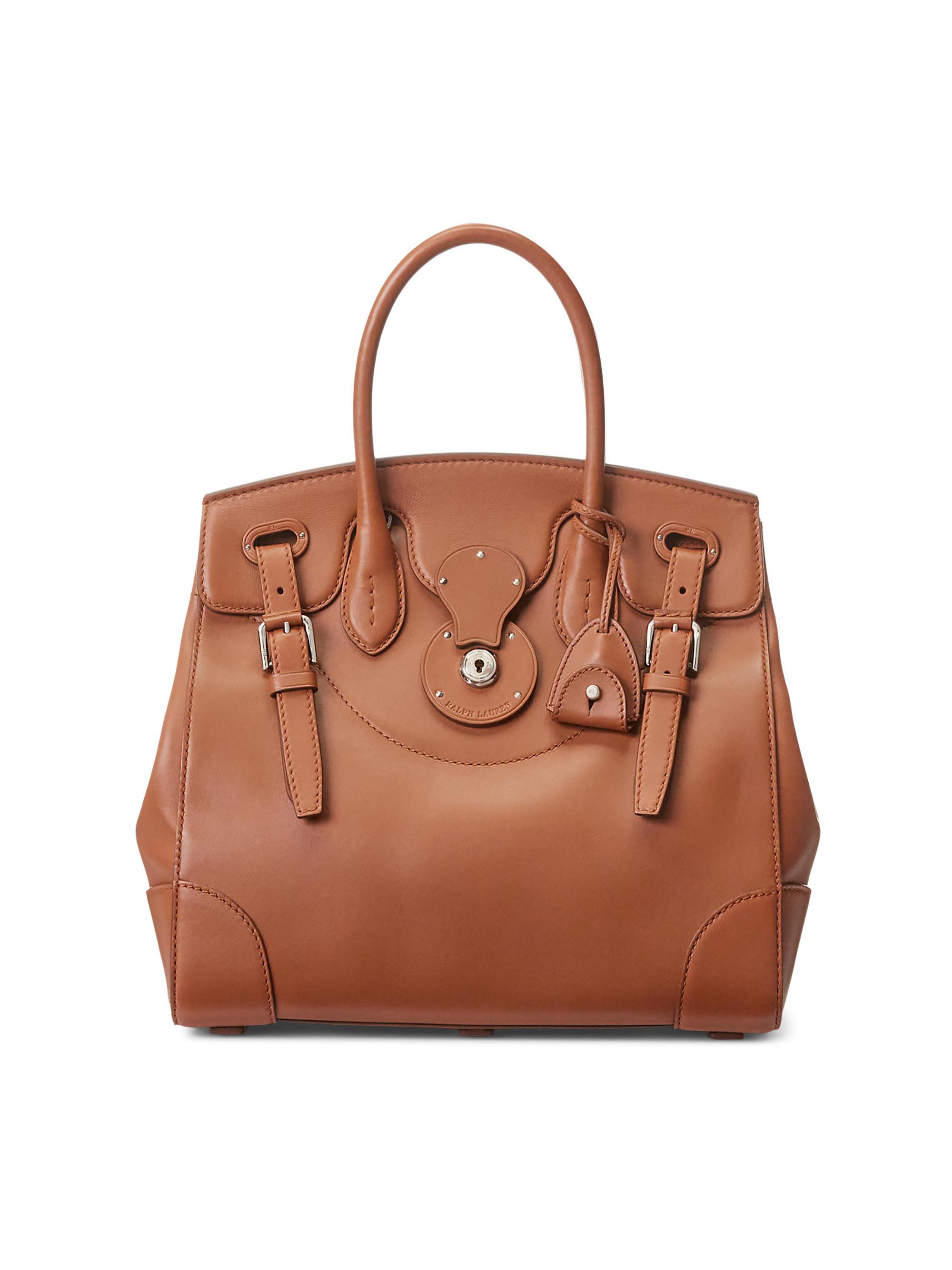 Ralph Lauren】黒×茶 ナイロン×レザー リッキー ボストンBAG Ralph