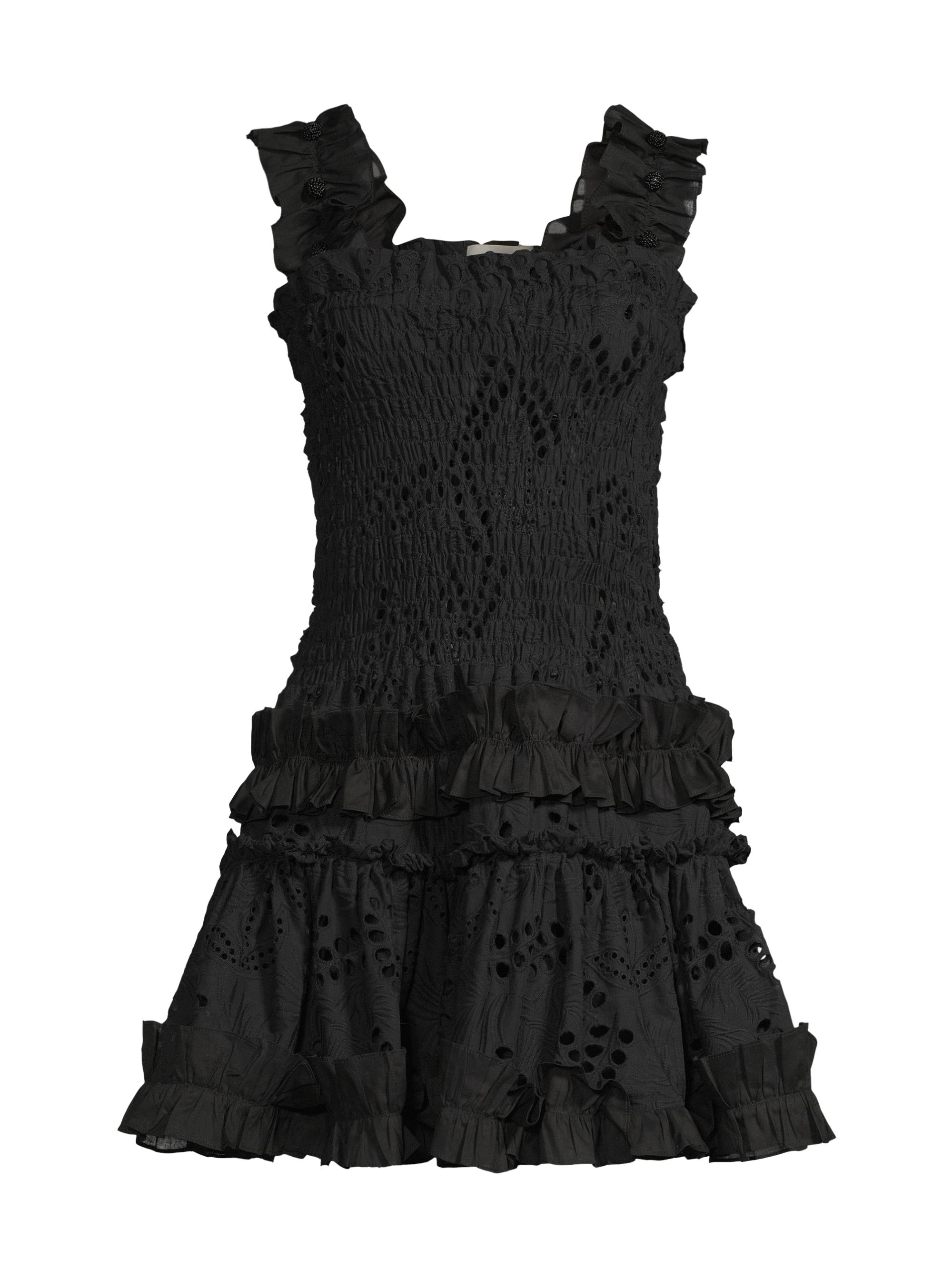 Waimari Women's Alfresco Ruffle Minidress - Black