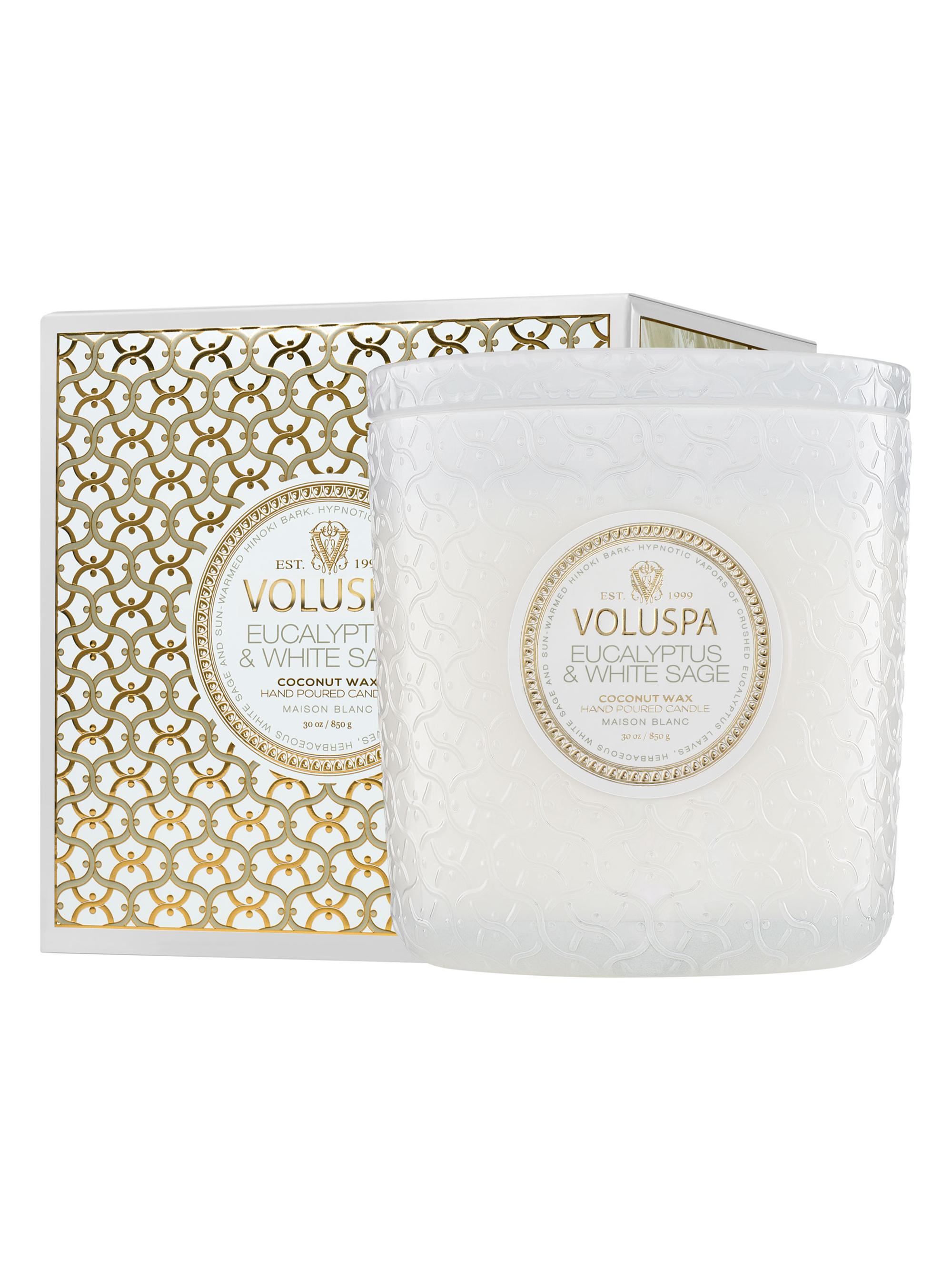 Voluspa Eucalyptus & White Sage Luxe Candle