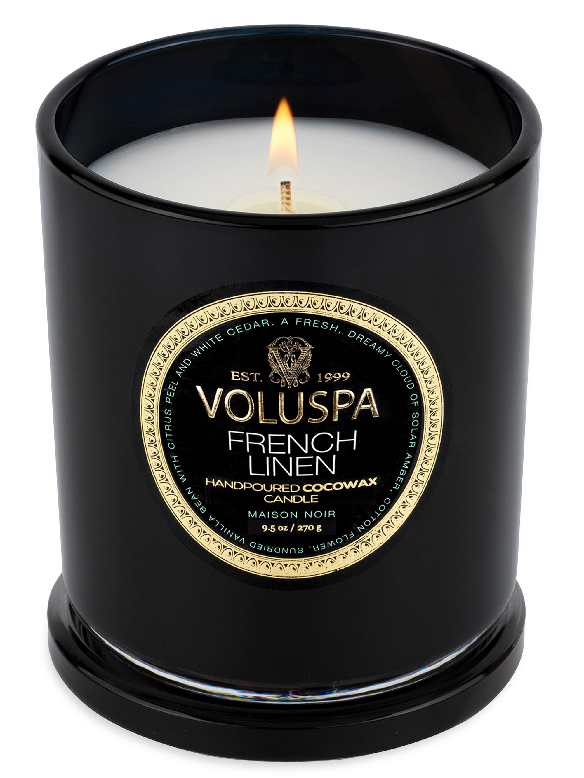 Voluspa French Linen Boxed Classic Candle