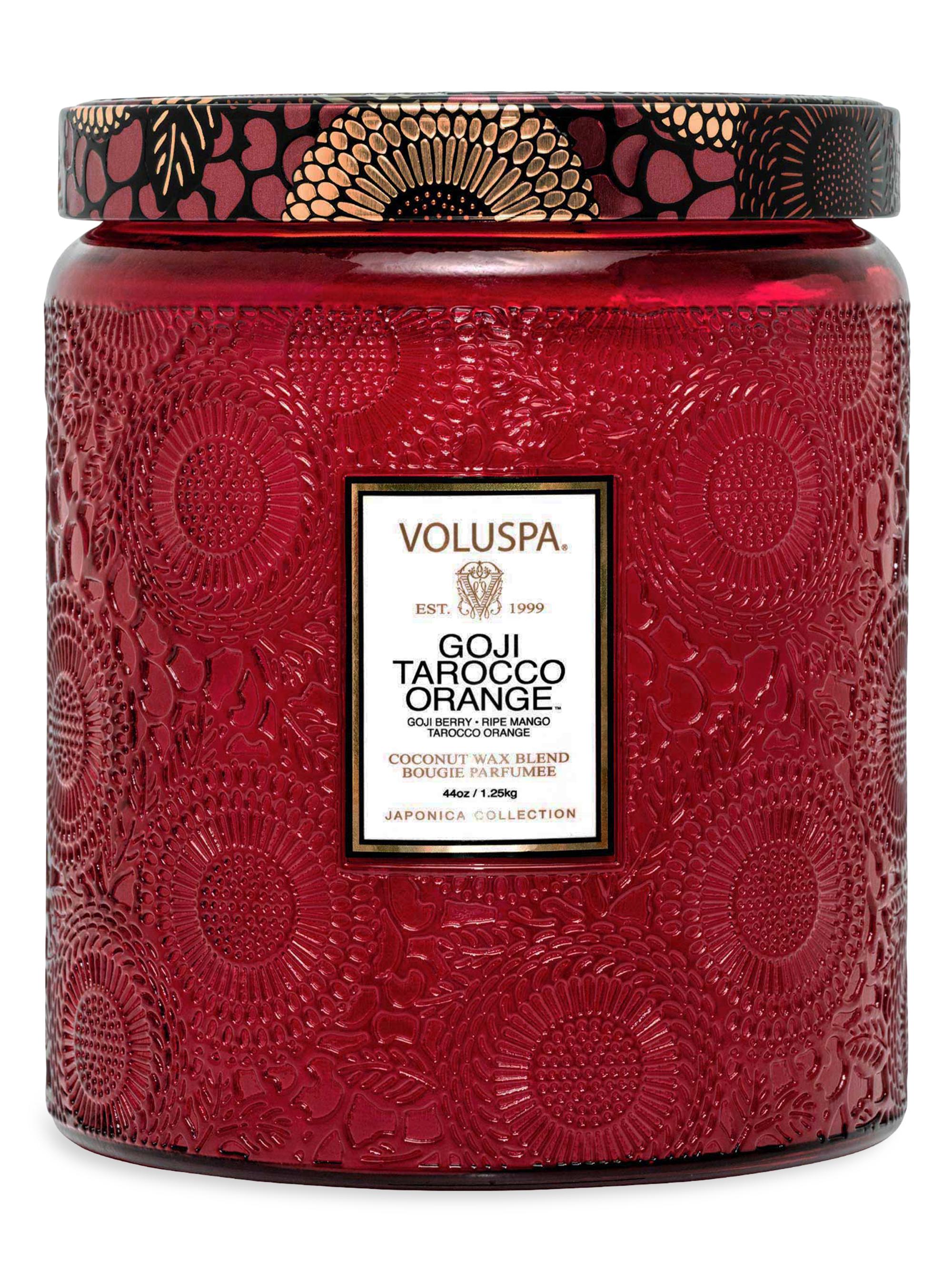 Voluspa Goji Tarocco Orange Luxe Jar Candle