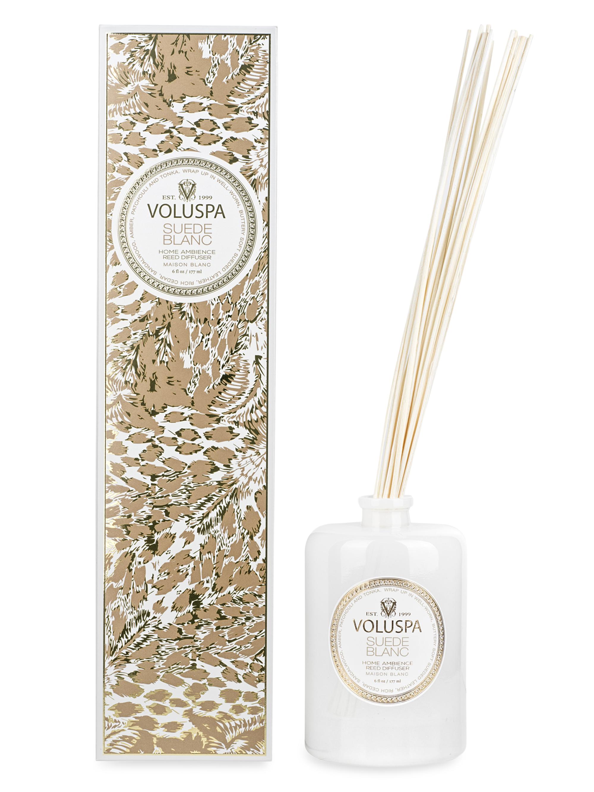 Voluspa Suede Blanc Reed Diffuser