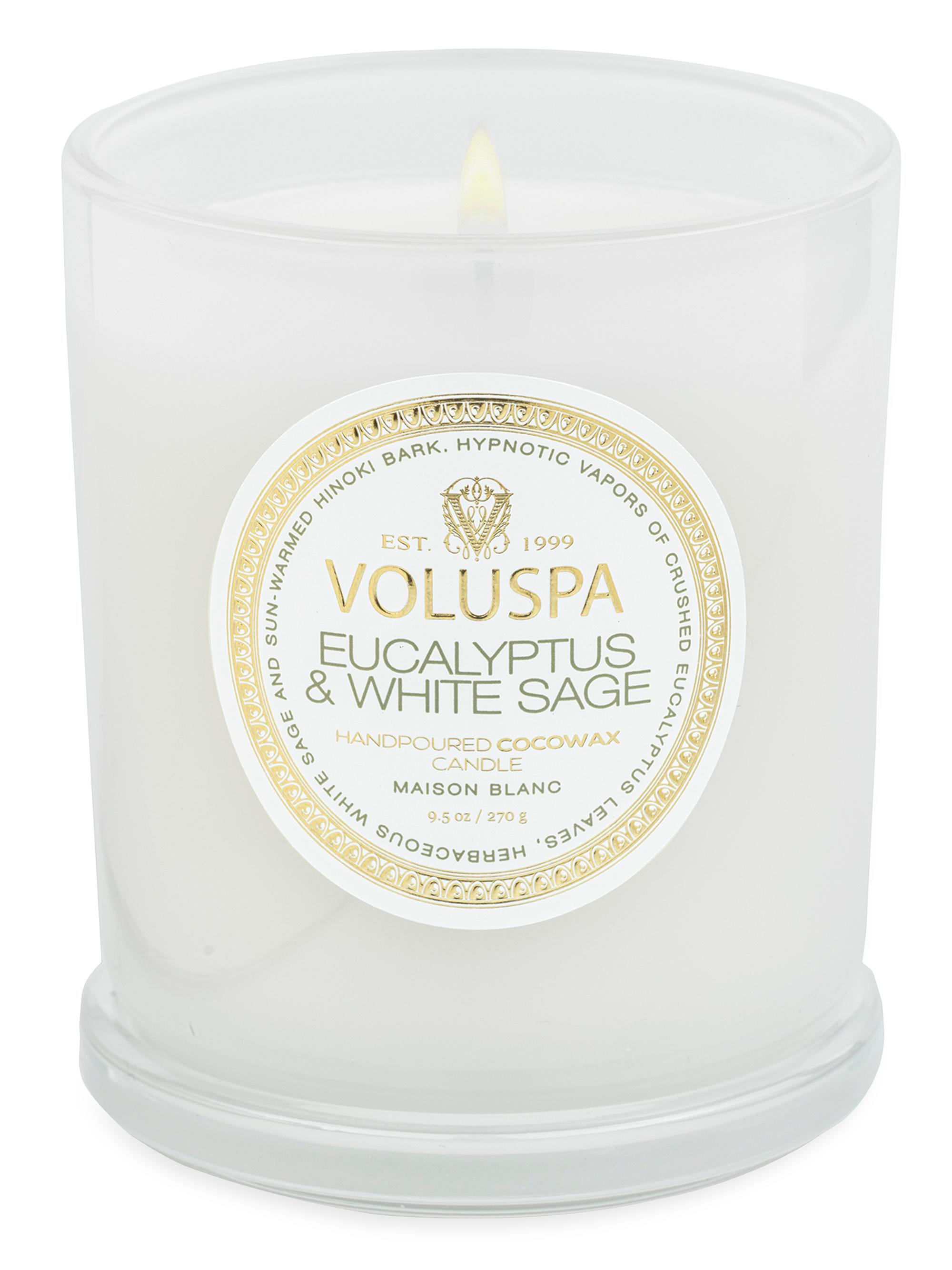 Voluspa Eucalyptus & White Sage Boxed Classic Candle