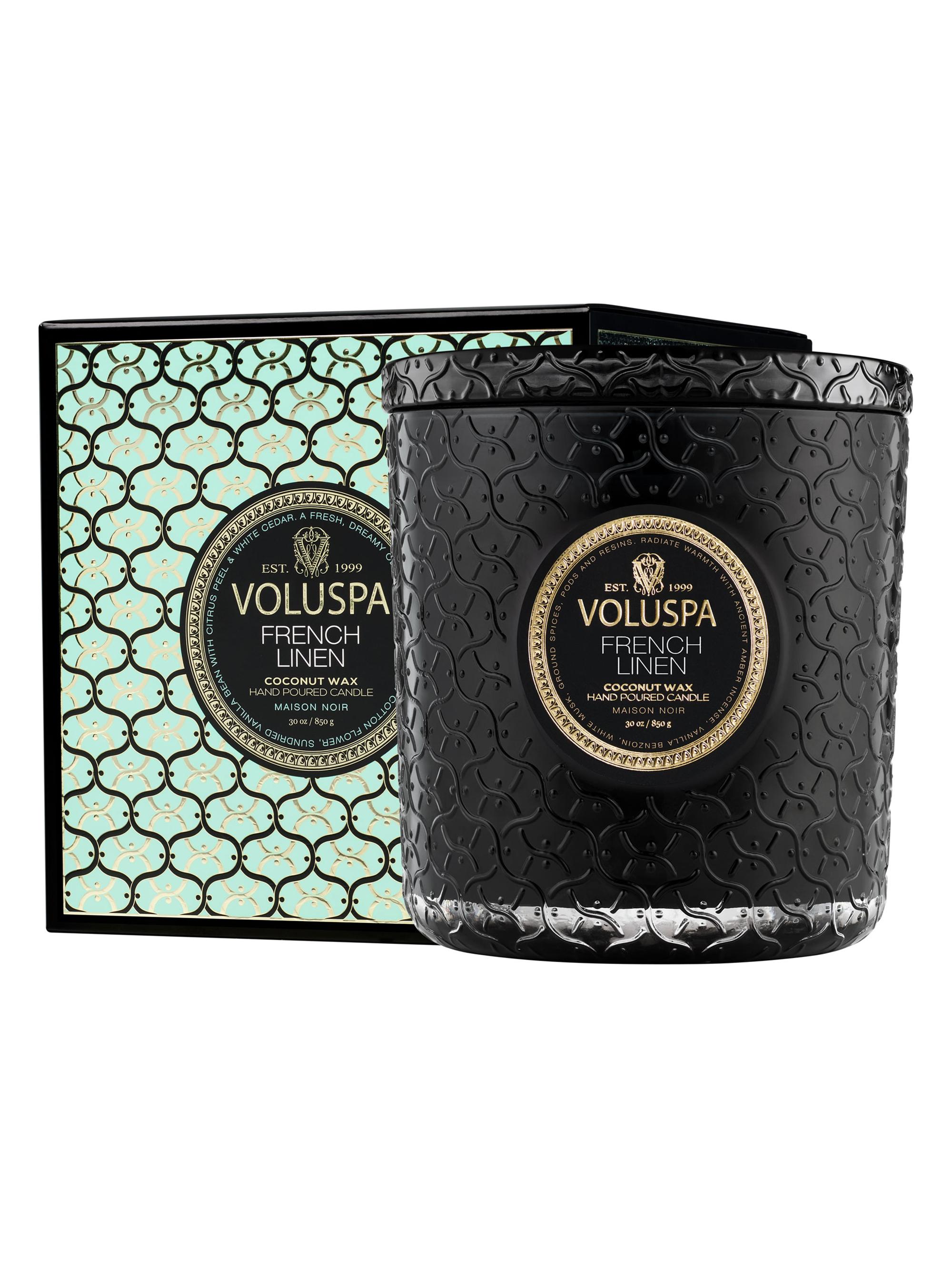 Voluspa French Linen Luxe Candle