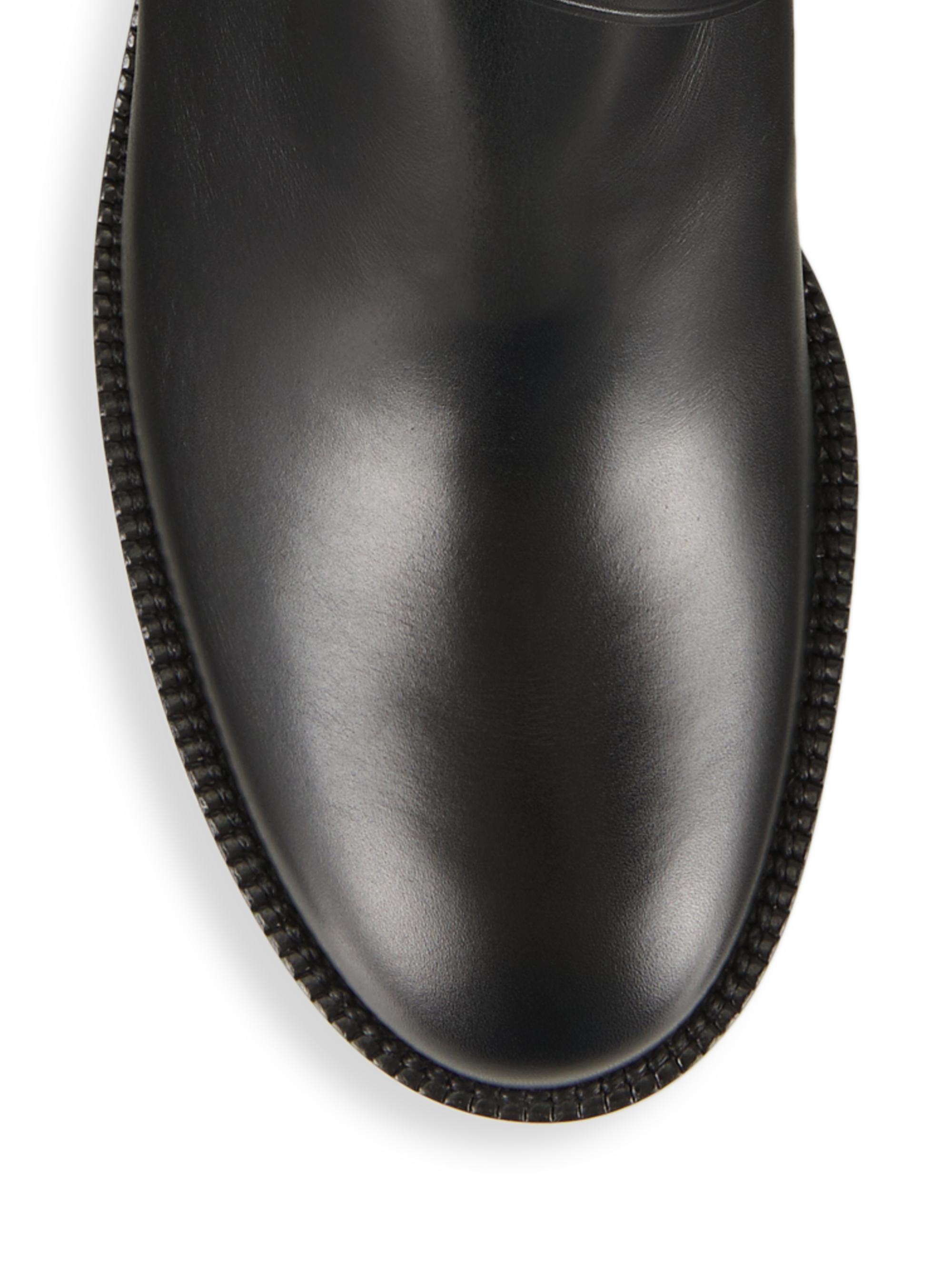 pryle vintage check leather ankle boots