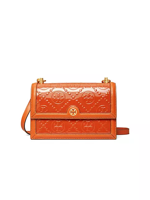 Tory Burch Pink Signature Coated Canvas Boston Bag Tory Burch