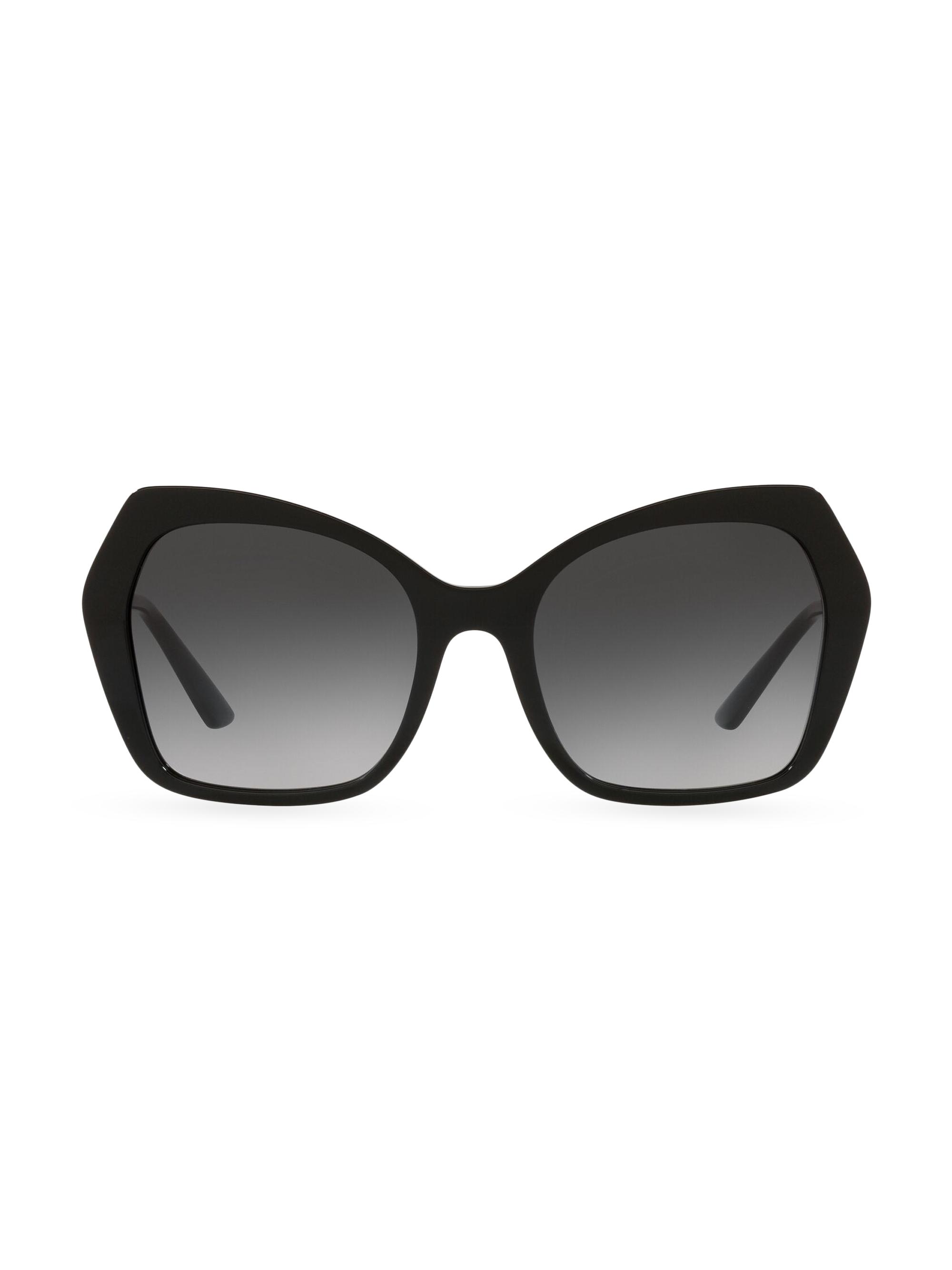 Dolce & Gabbana Women's 56MM Butterfly Sunglasses - Black