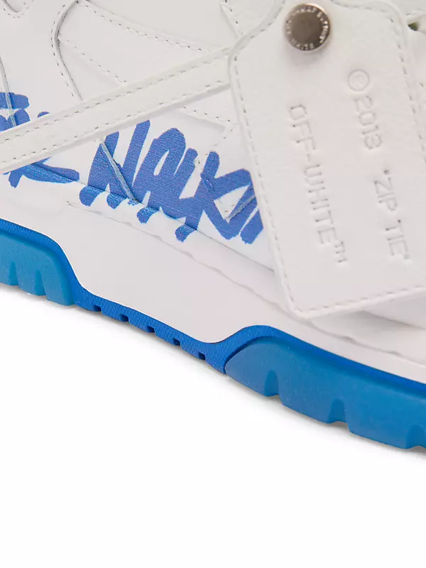 Off-white Arrow Rubber Slide Sandals In Blue/blue