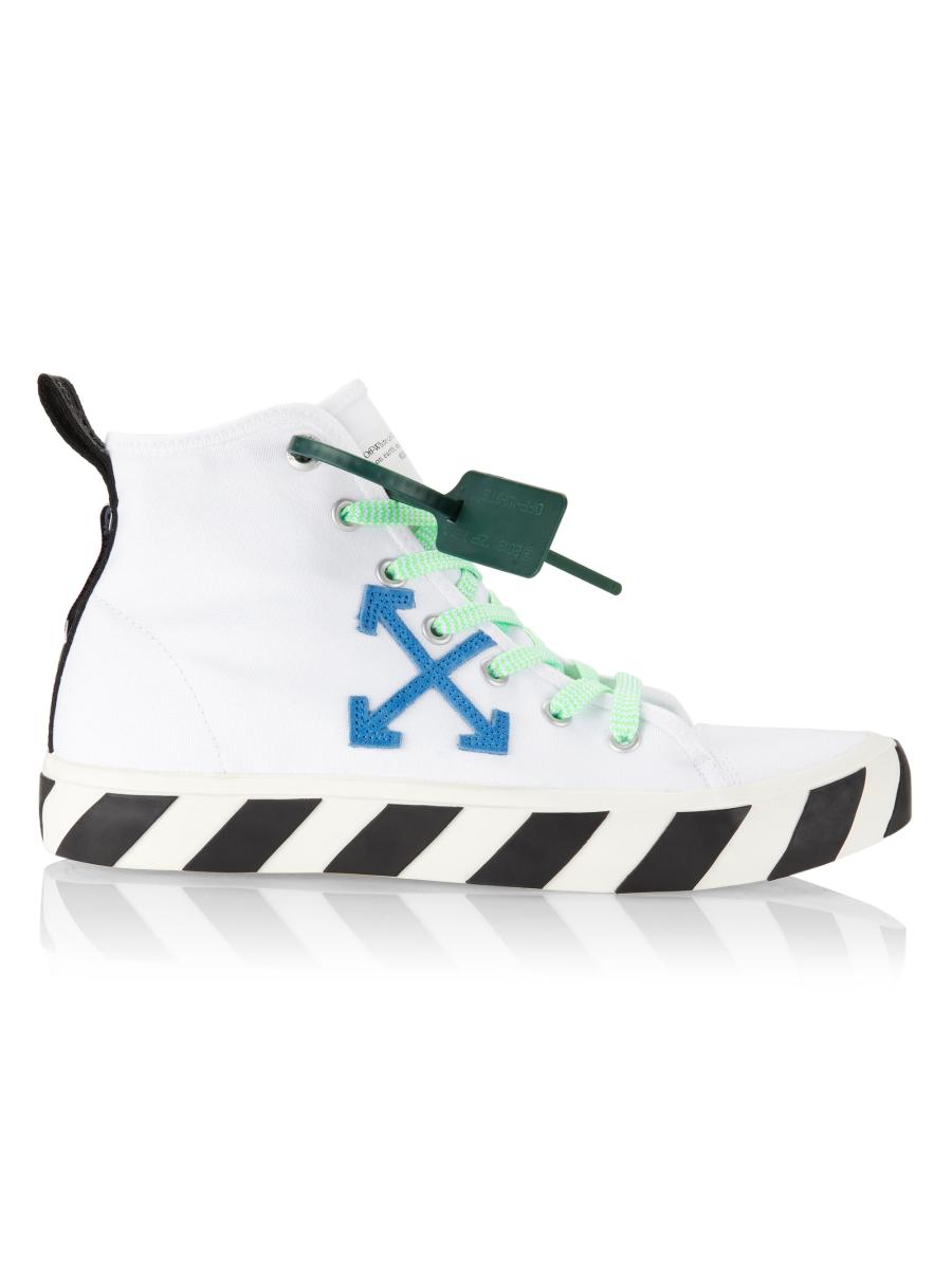 Off-White Vulcanized High-Top Canvas Sneakers | Saks Fifth