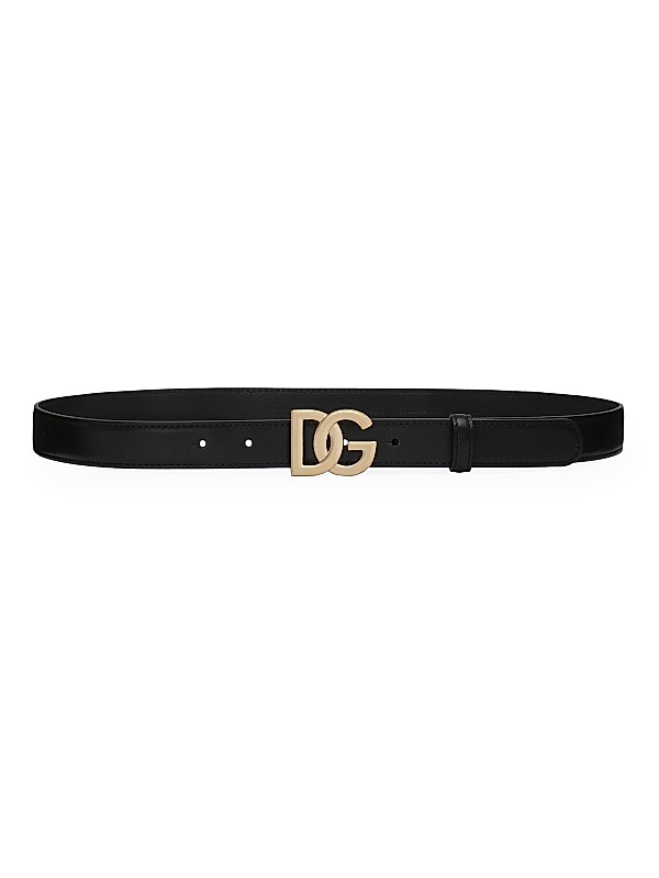 Shop Dolce&Gabbana DG Logo Buckle Leather Belt | Saks Fifth Shop Dolce&Gabbana DG Logo Buckle Leather Belt | Saks Fifth
