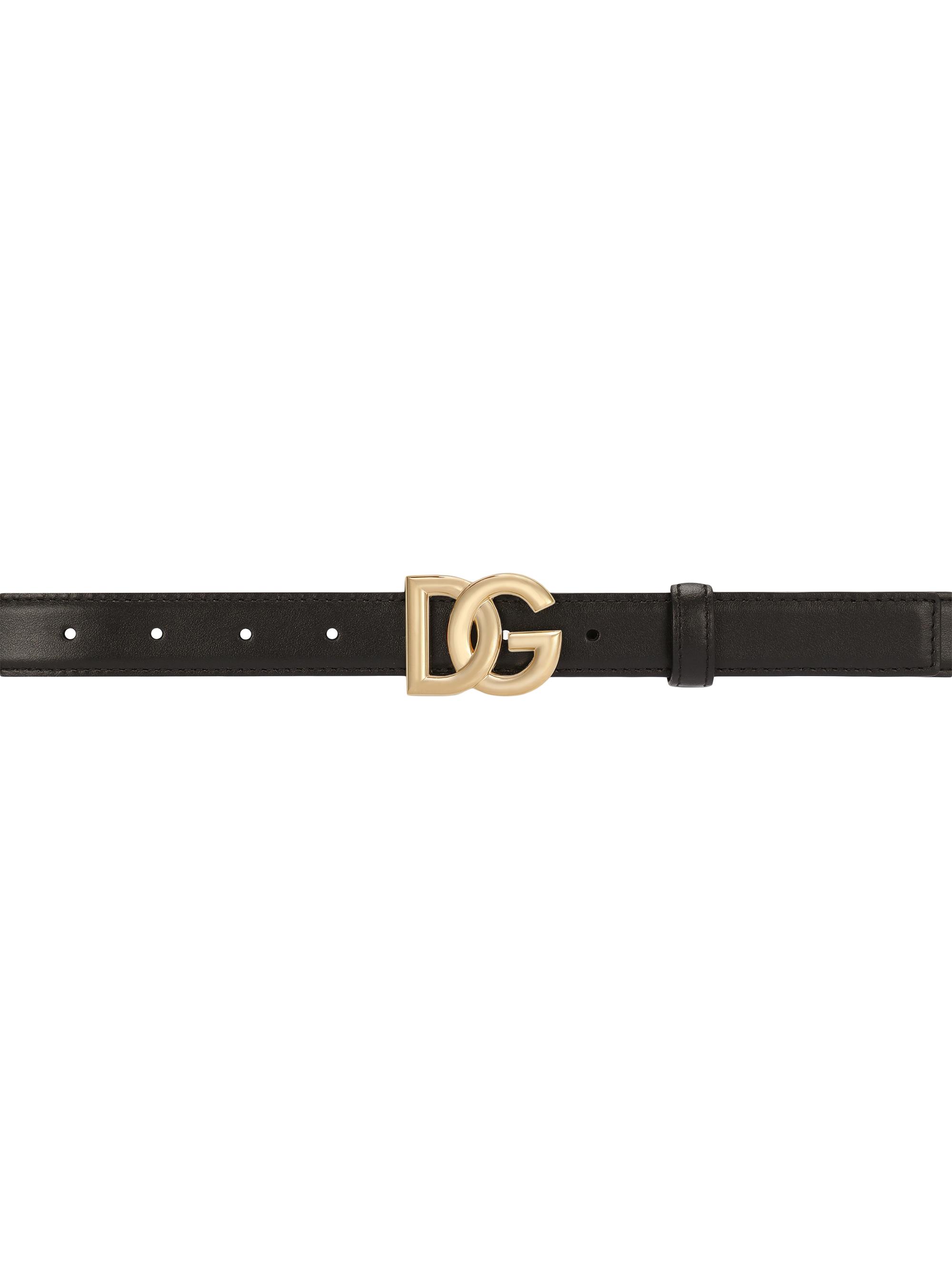 Dolce&Gabbana DG Logo Buckle Leather Belt | Saks Fifth Avenue
