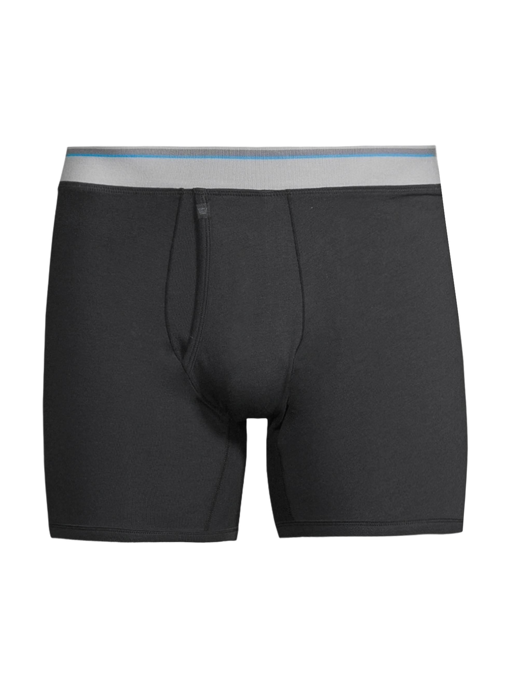 Mack Weldon Men's 18-Hour Jersey Boxer Briefs - True Black