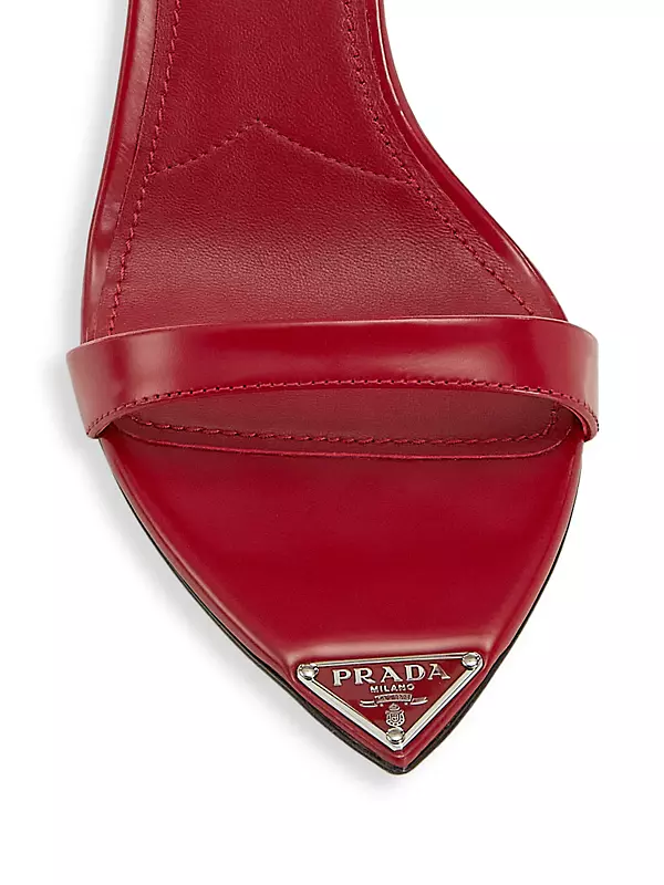 Prada Patent-leather Stiletto Pumps - Red