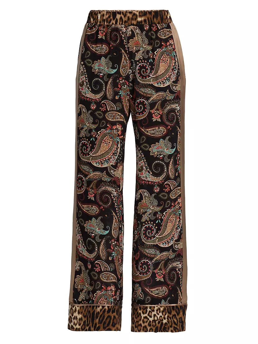 Janie and Jack Floral and Paisley Print Pants Size 10