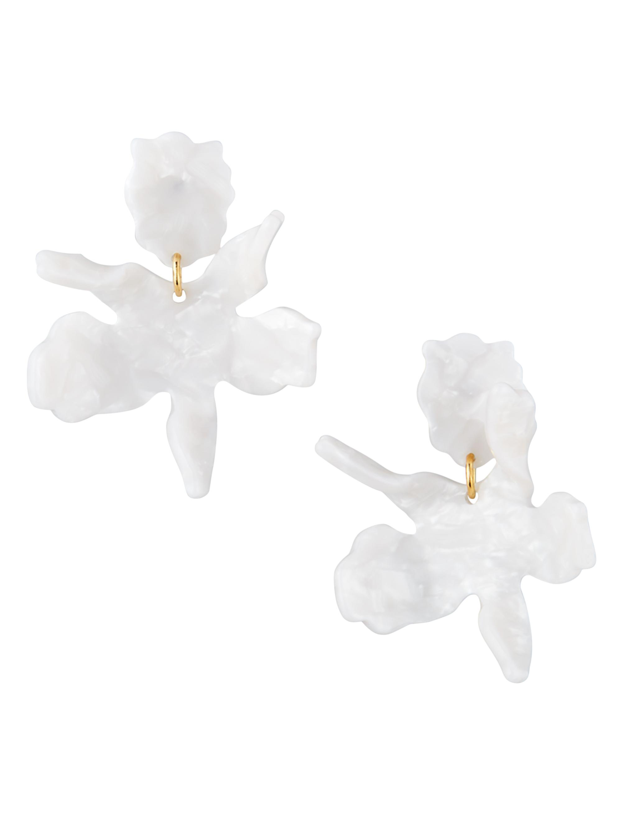 Lele Sadoughi Women's Paper Lily 14K-Gold-Plated & Acetate  Drop Earrings - Mother Of Pearl